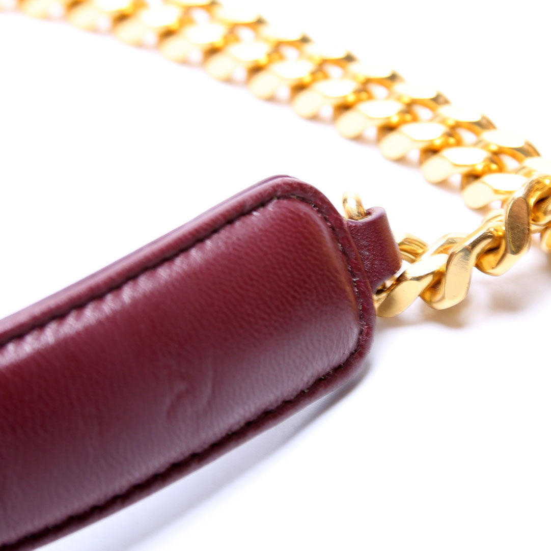 Vicky Chain Medium 532612 Burgundy/Gold