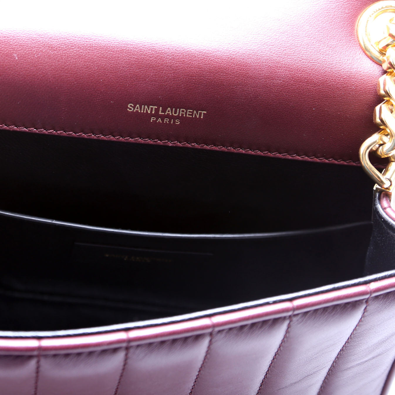 Vicky Chain Medium 532612 Burgundy/Gold