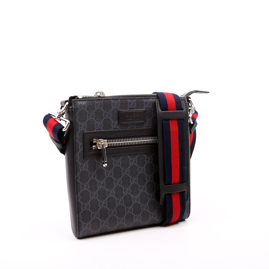 Gucci 523599 Supreme Messenger Bag Black