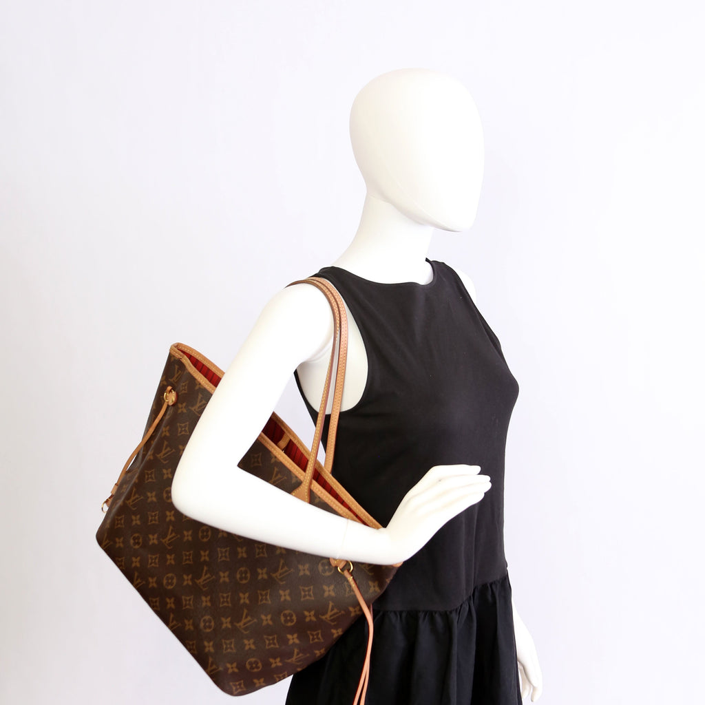 Neverfull With Wallet MM Monogram Pink