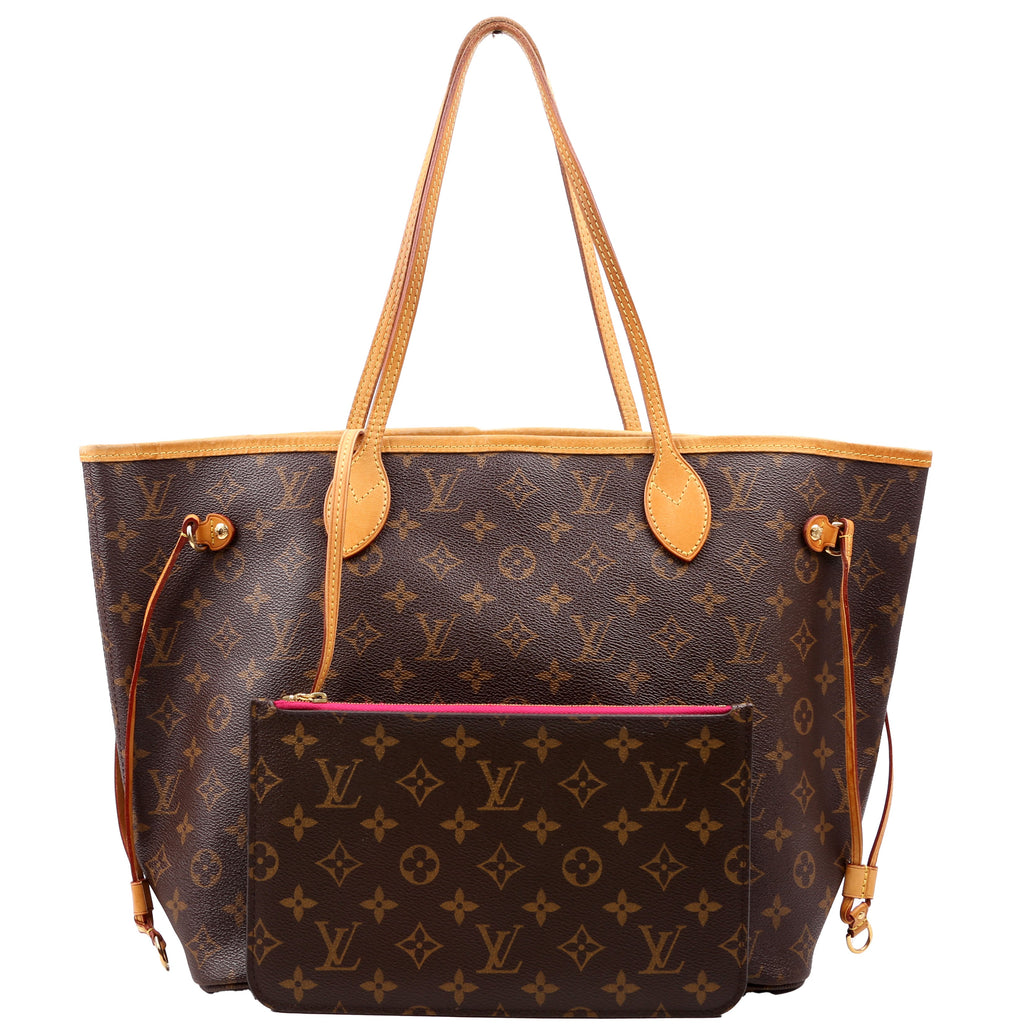 Neverfull With Wallet MM Monogram Pink