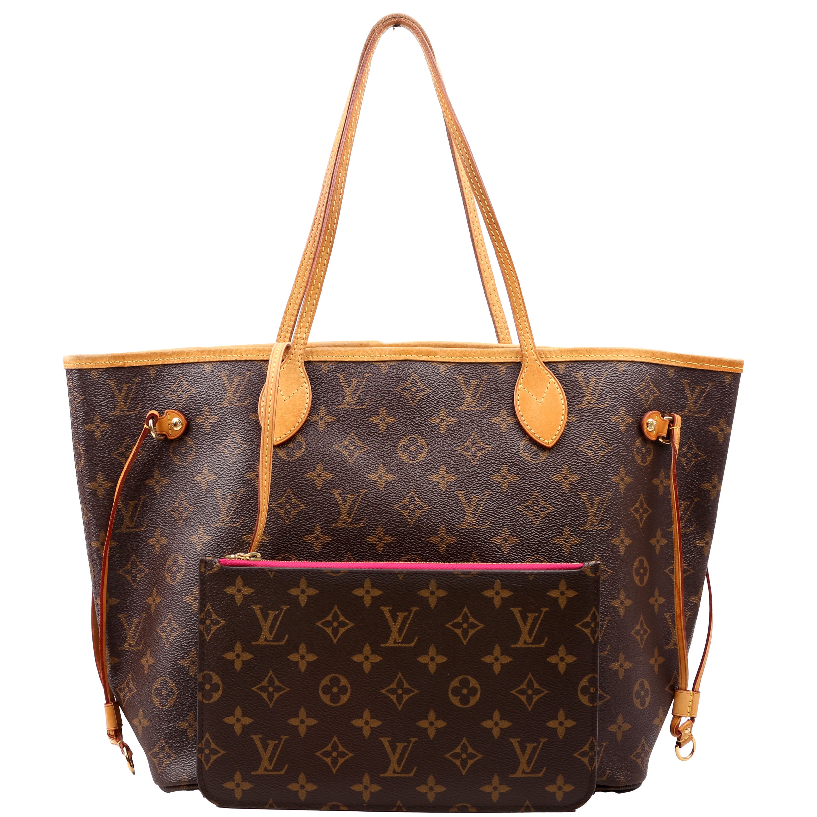 Neverfull With Wallet MM Monogram Pink