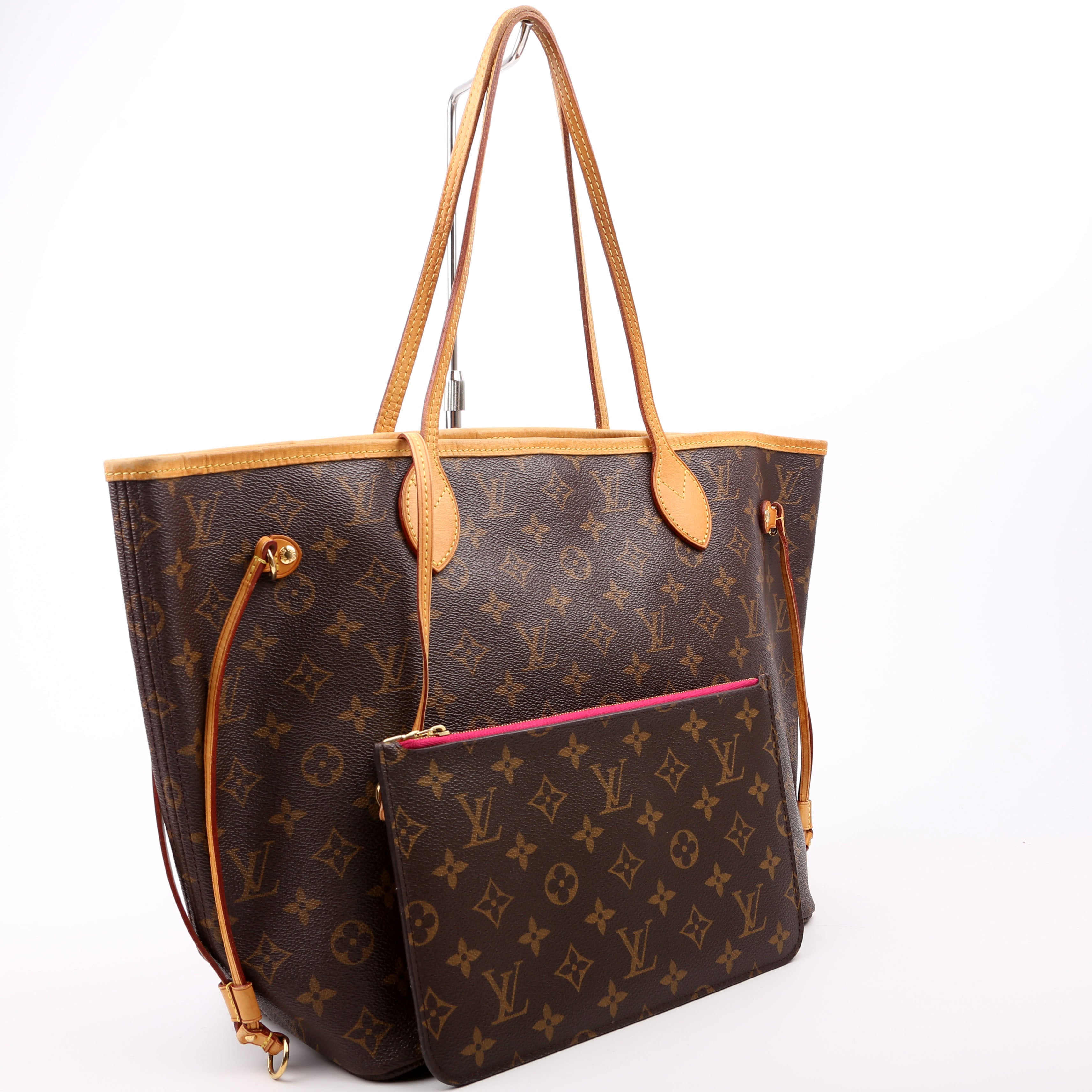 Neverfull With Wallet MM Monogram Pink
