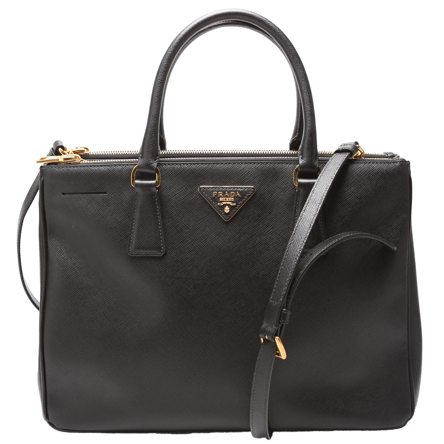 Saffiano Galleria Large Black