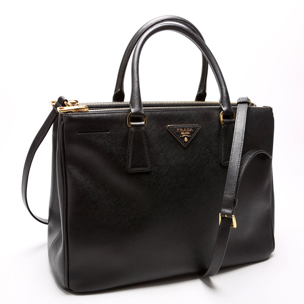 Saffiano Galleria Large Black