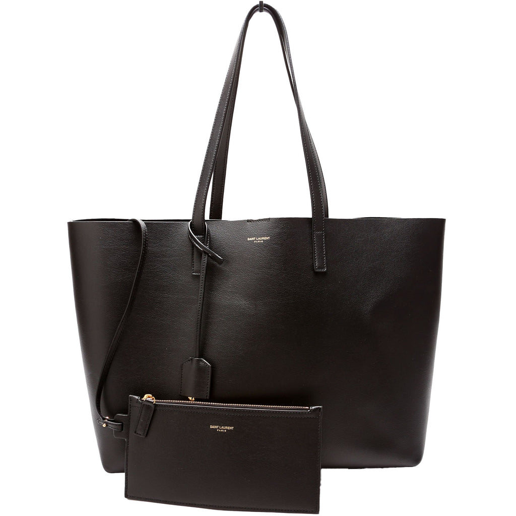 Shopping Bag East/West Supple Leather 600281 Black
