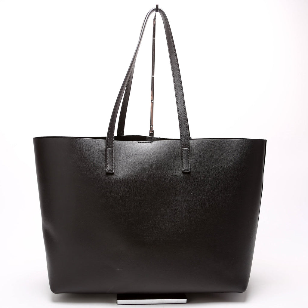 Shopping Bag East/West Supple Leather 600281 Black
