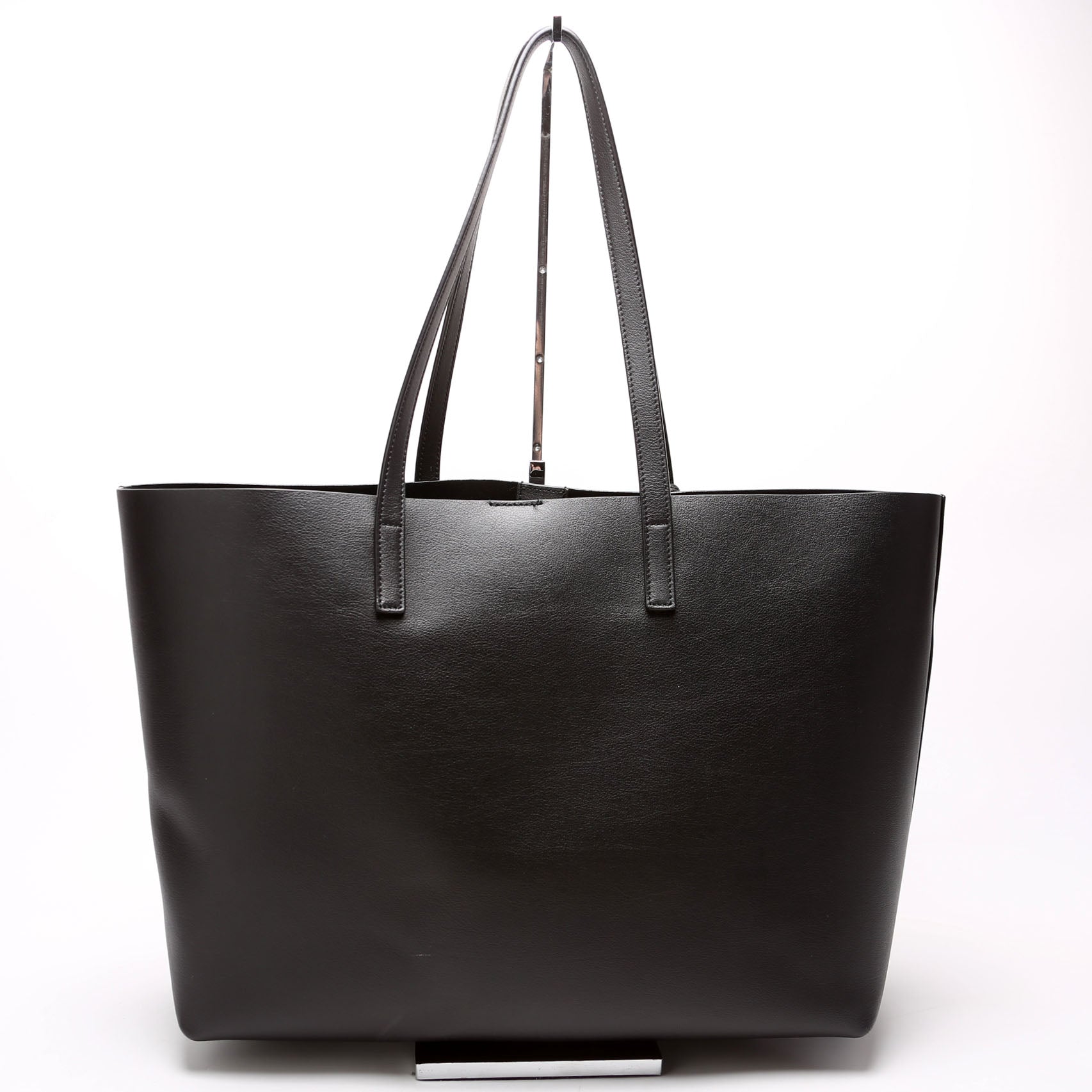 Shopping Bag East/West Supple Leather 600281 Black