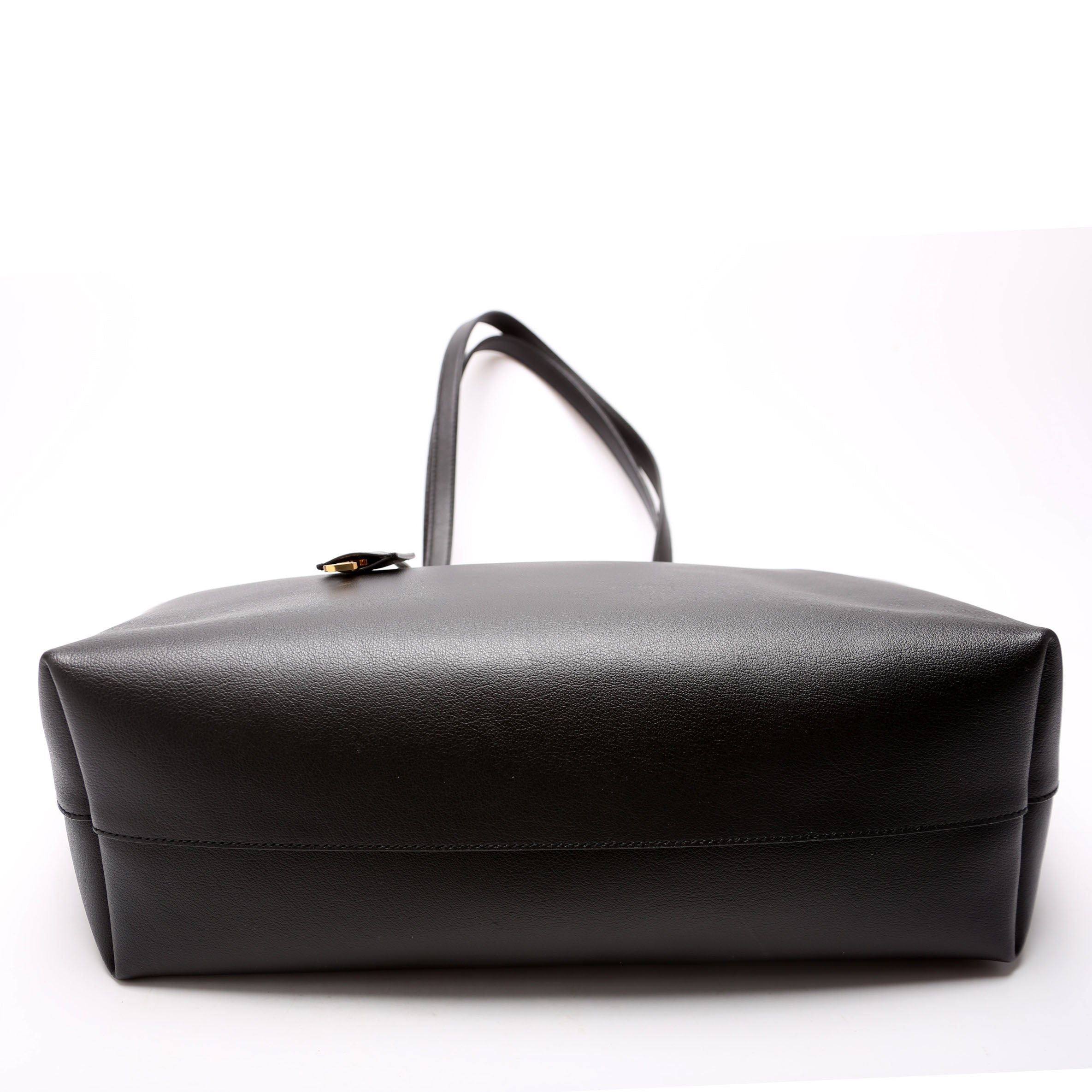 Shopping Bag East/West Supple Leather 600281 Black