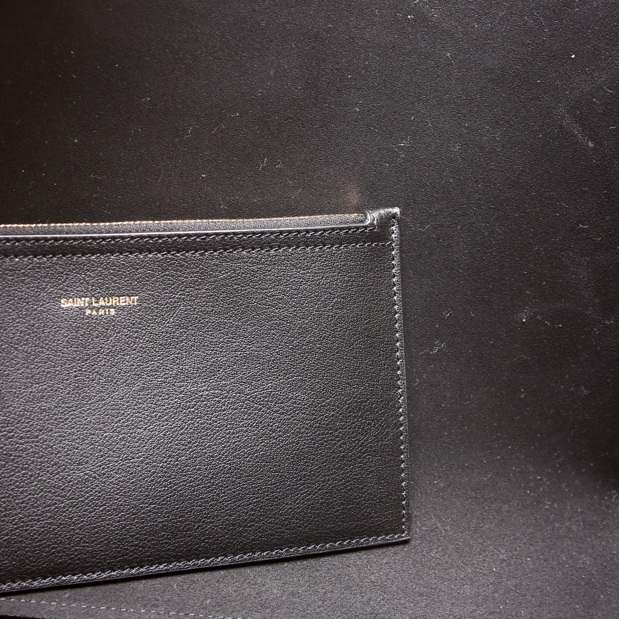 Shopping Bag East/West Supple Leather 600281 Black