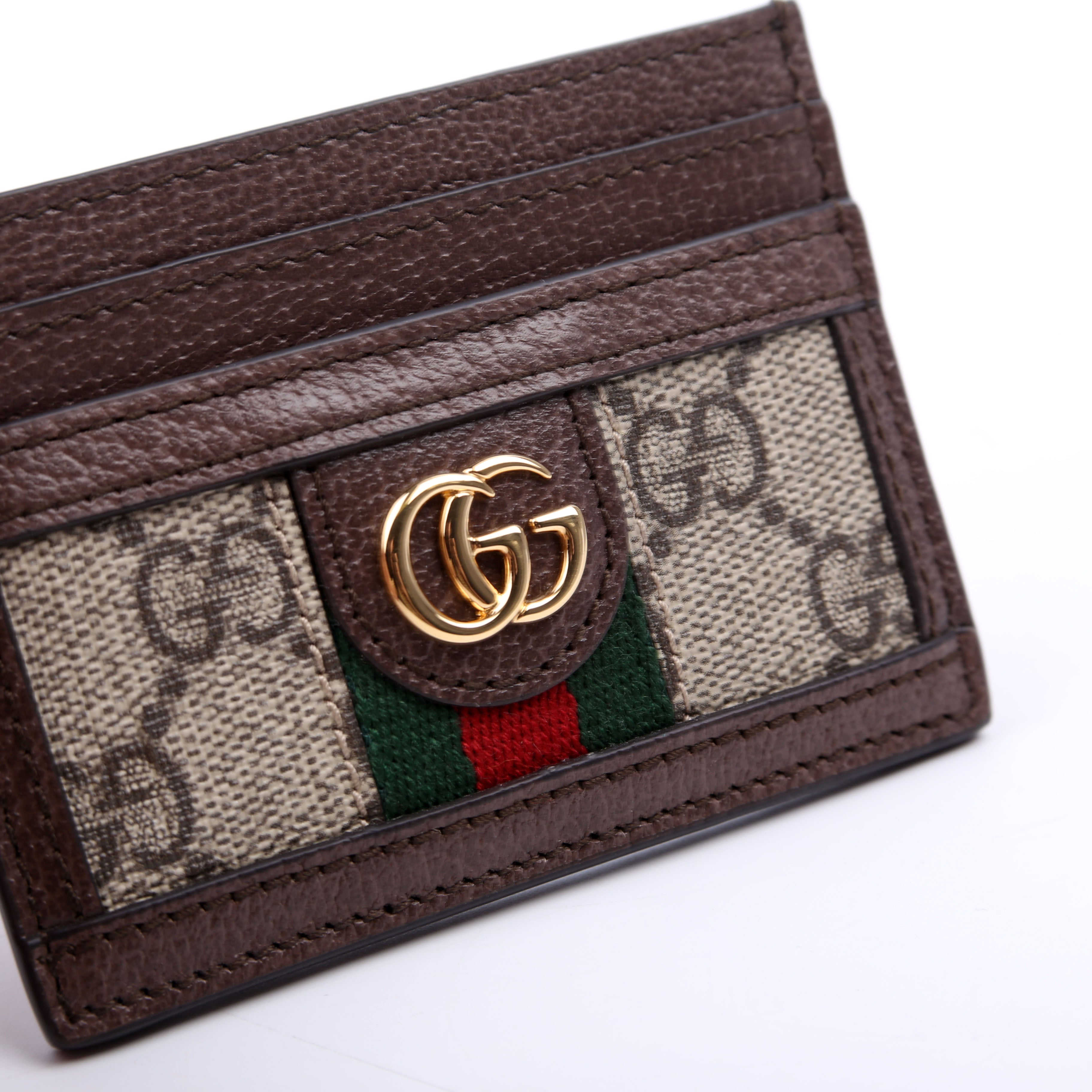 523159 Ophisia GG Card Case Brown