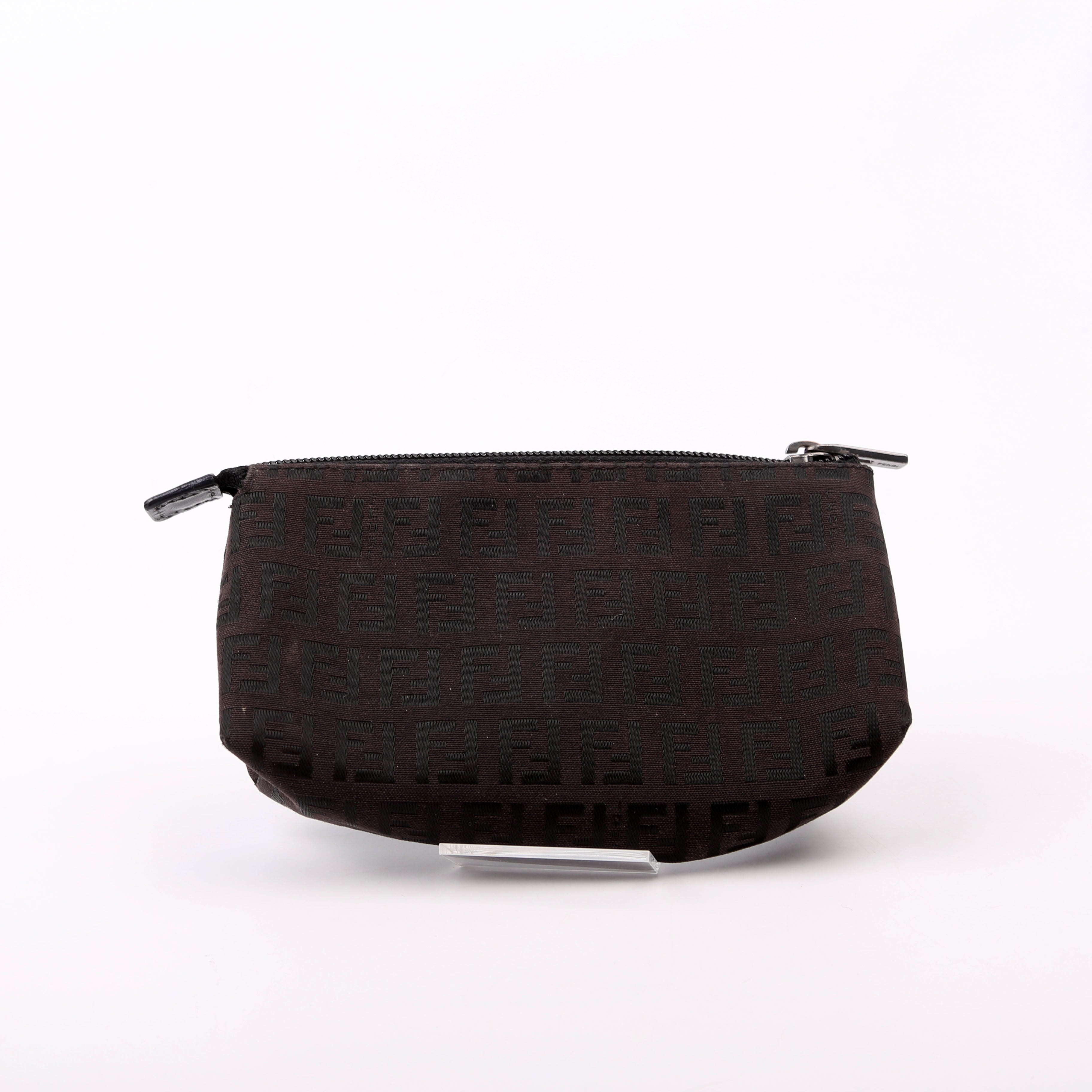 Zucca Small Cosmetic Bag Brown