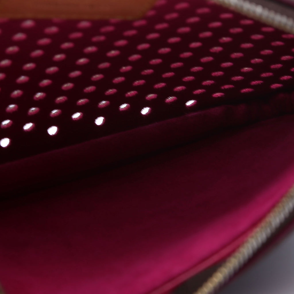 Pochette Plat Monogram Perforated Pink