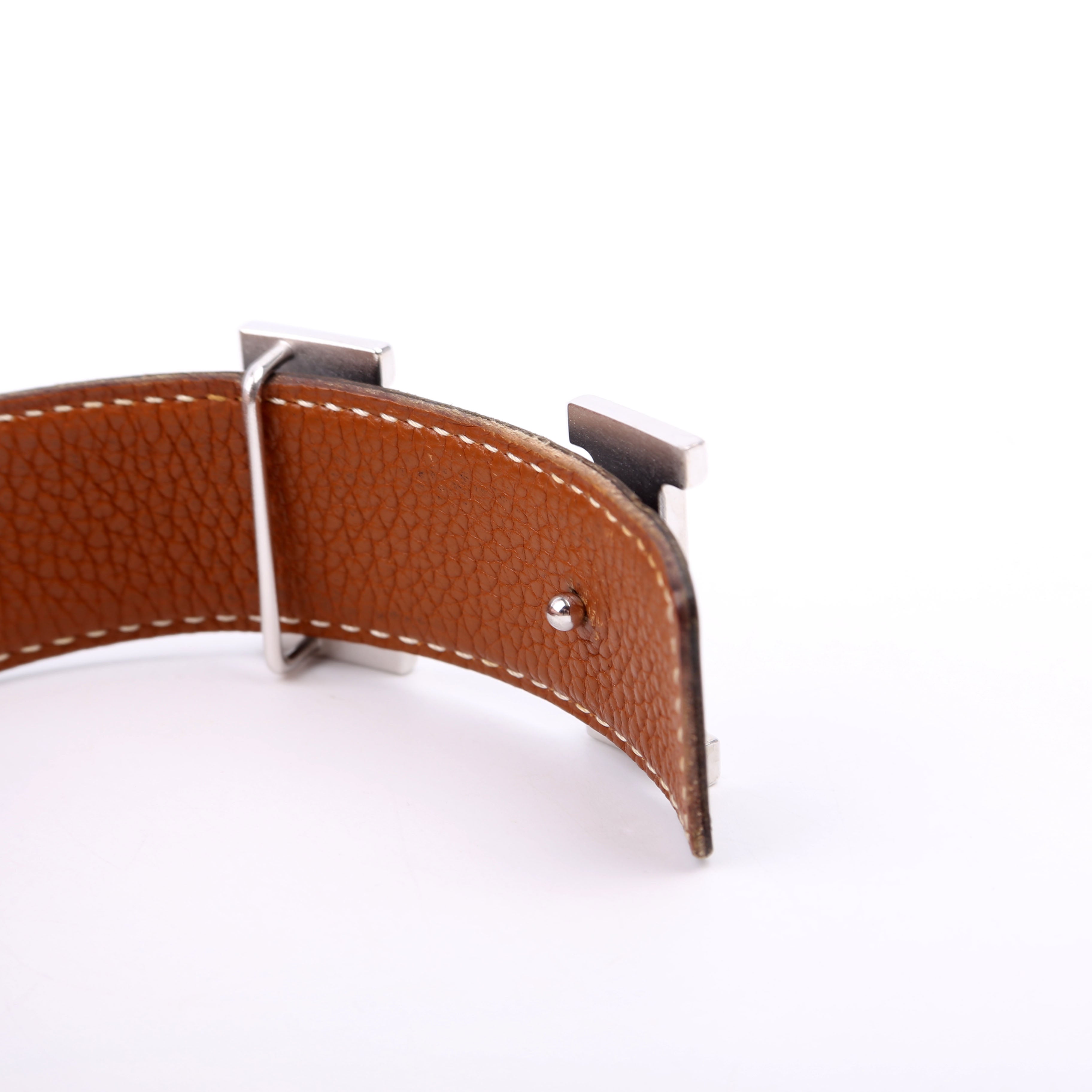 H Reversible Leather Belt Size 80/32 Black