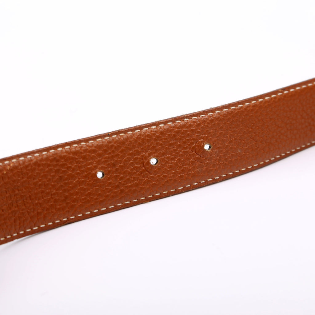 H Reversible Leather Belt Size 80/32 Black