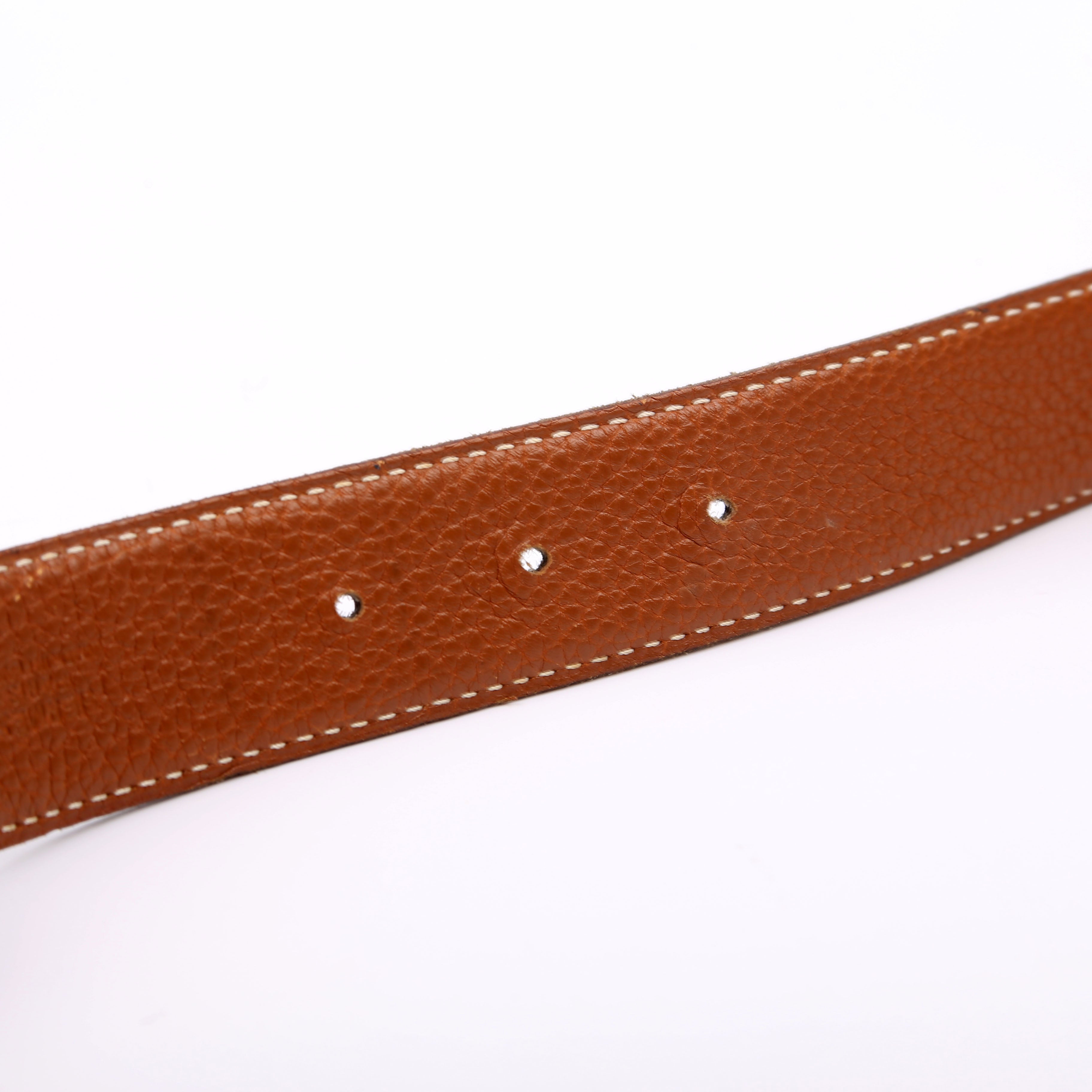 H Reversible Leather Belt Size 80/32 Black