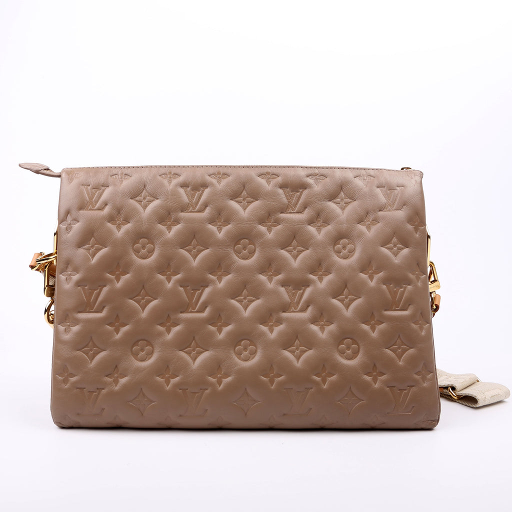 Coussin MM Lambskin Taupe