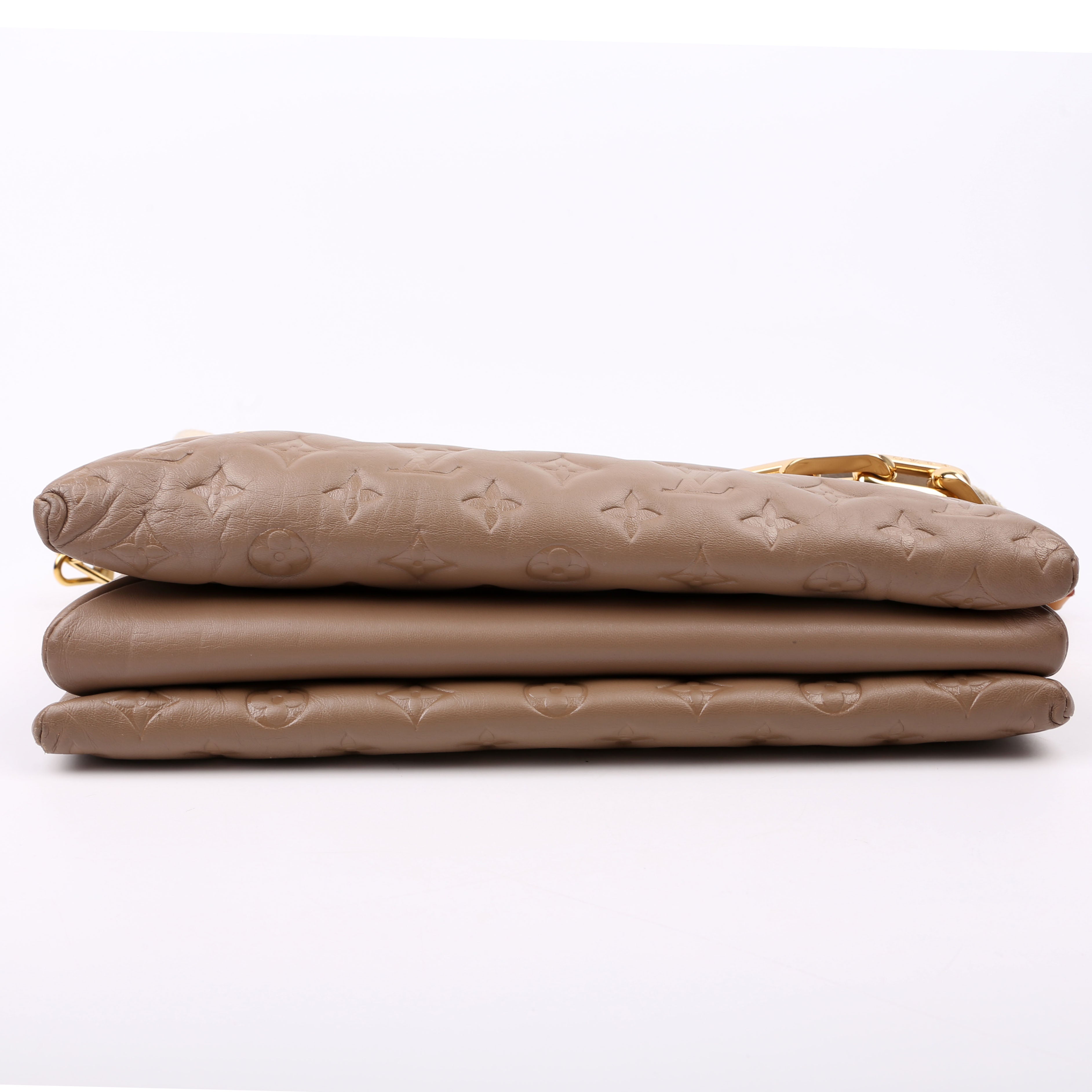 Coussin MM Lambskin Taupe