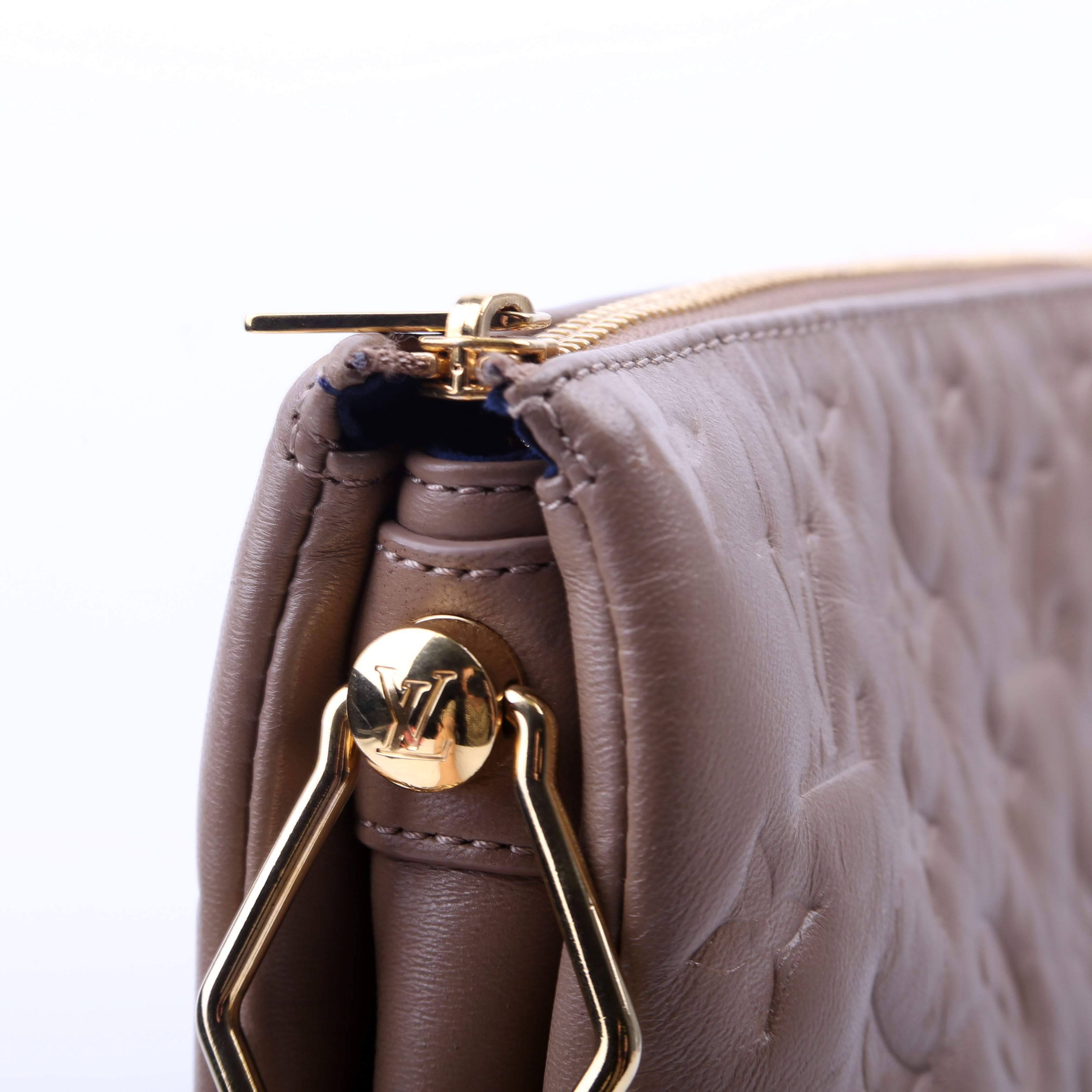 Coussin MM Lambskin Taupe