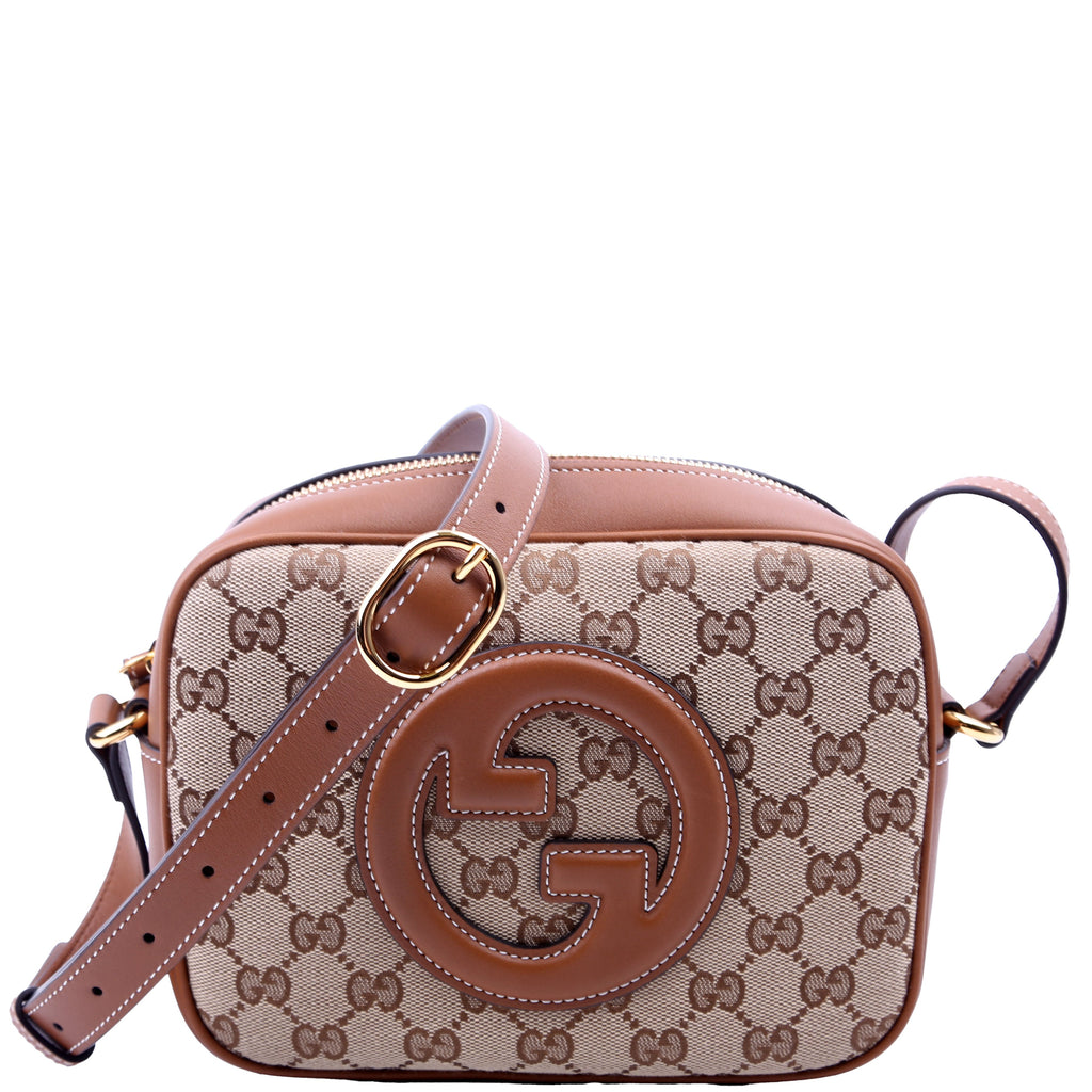 820429 Blondie GG Canvas Small Shoulder Bag Brown