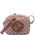 820429 Blondie GG Canvas Small Shoulder Bag Brown