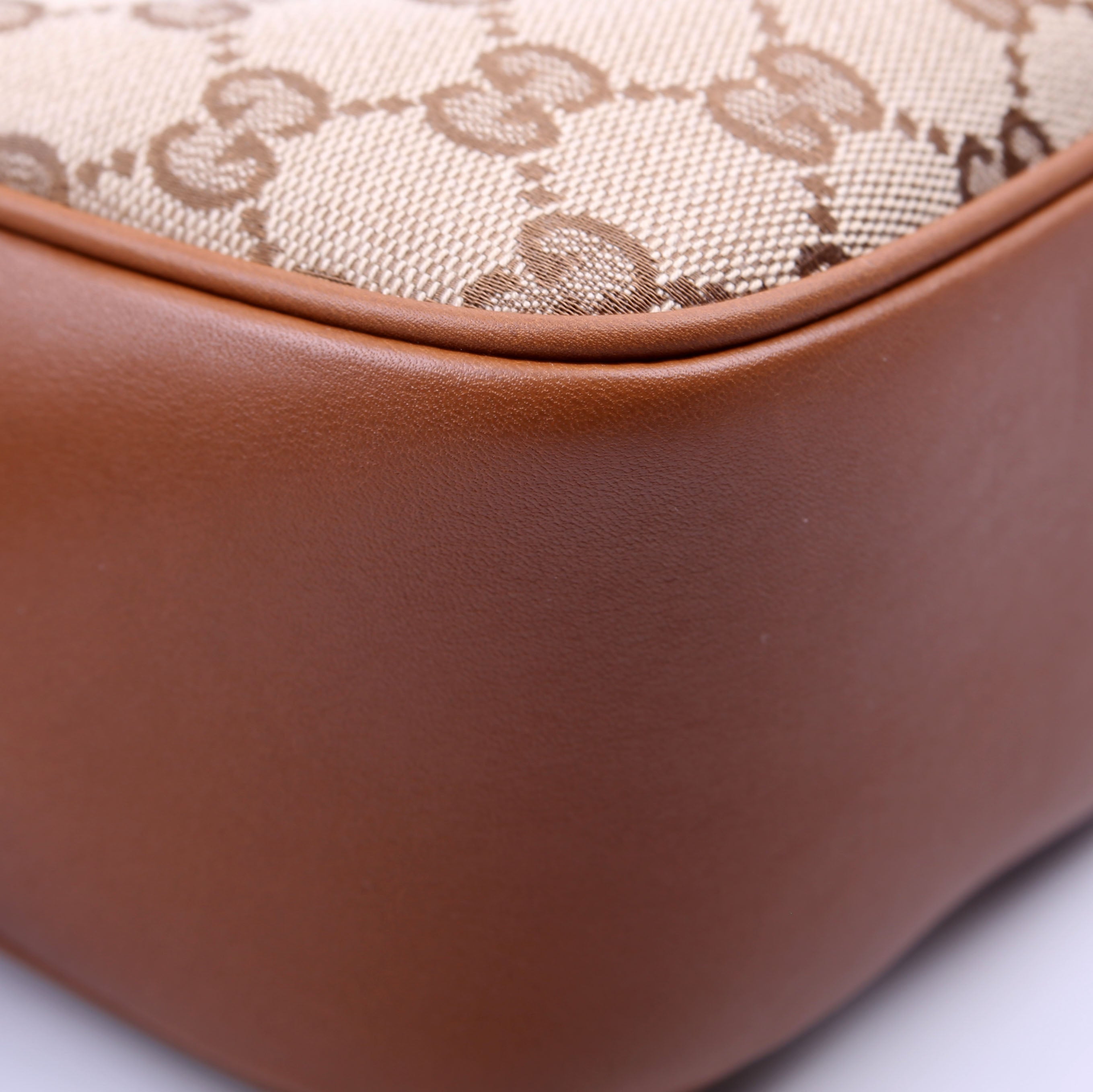 820429 Blondie GG Canvas Small Shoulder Bag Brown