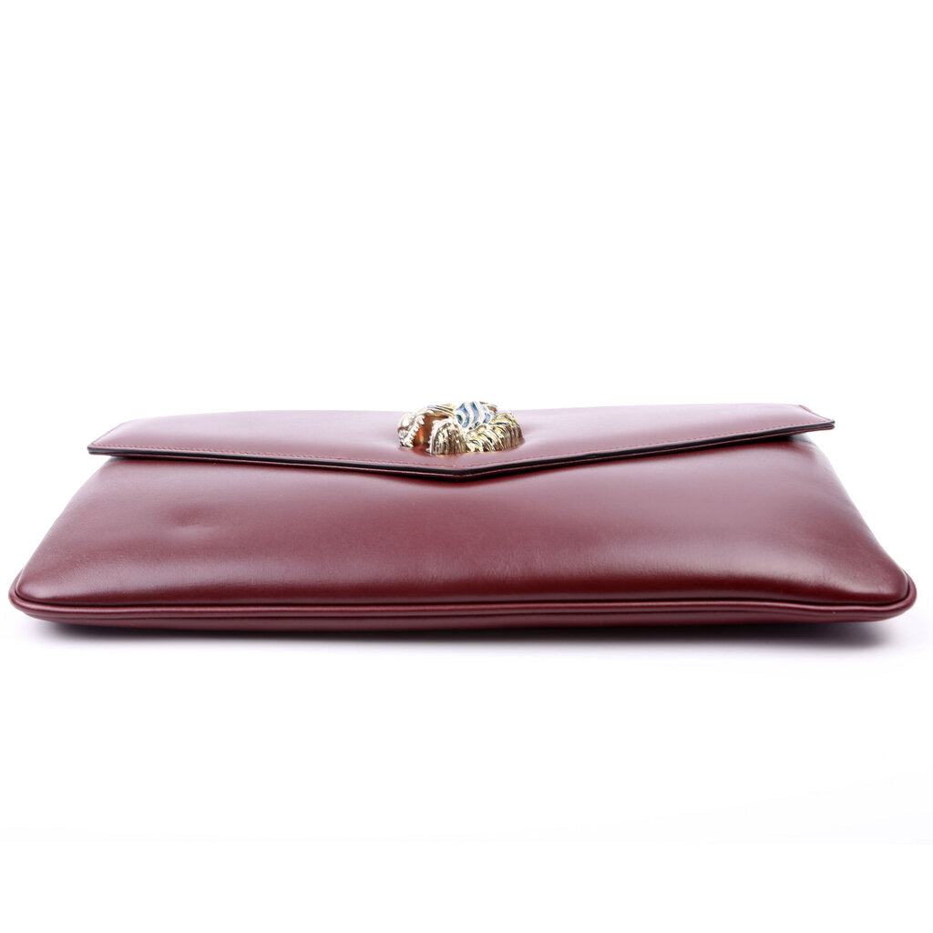 551522 Rajah Medium Broadway Clutch Maroon
