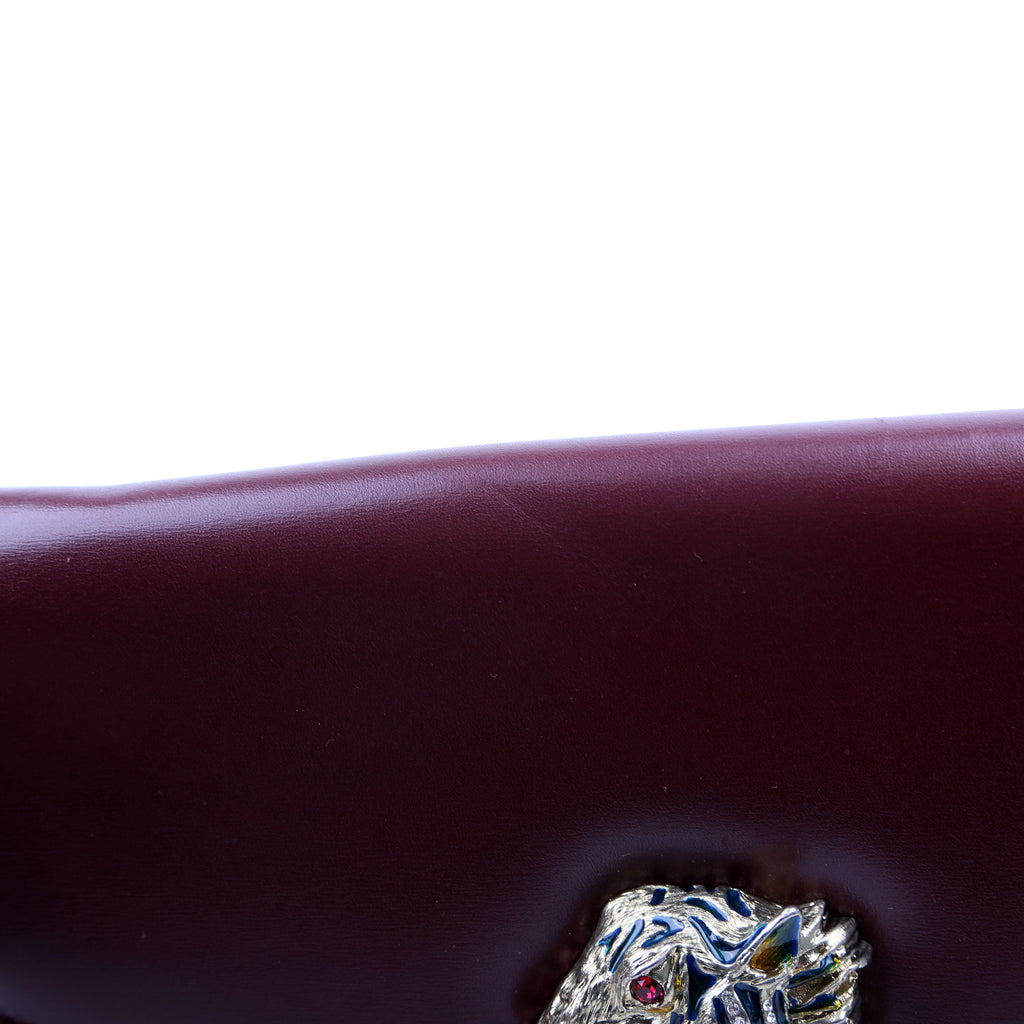551522 Rajah Medium Broadway Clutch Maroon