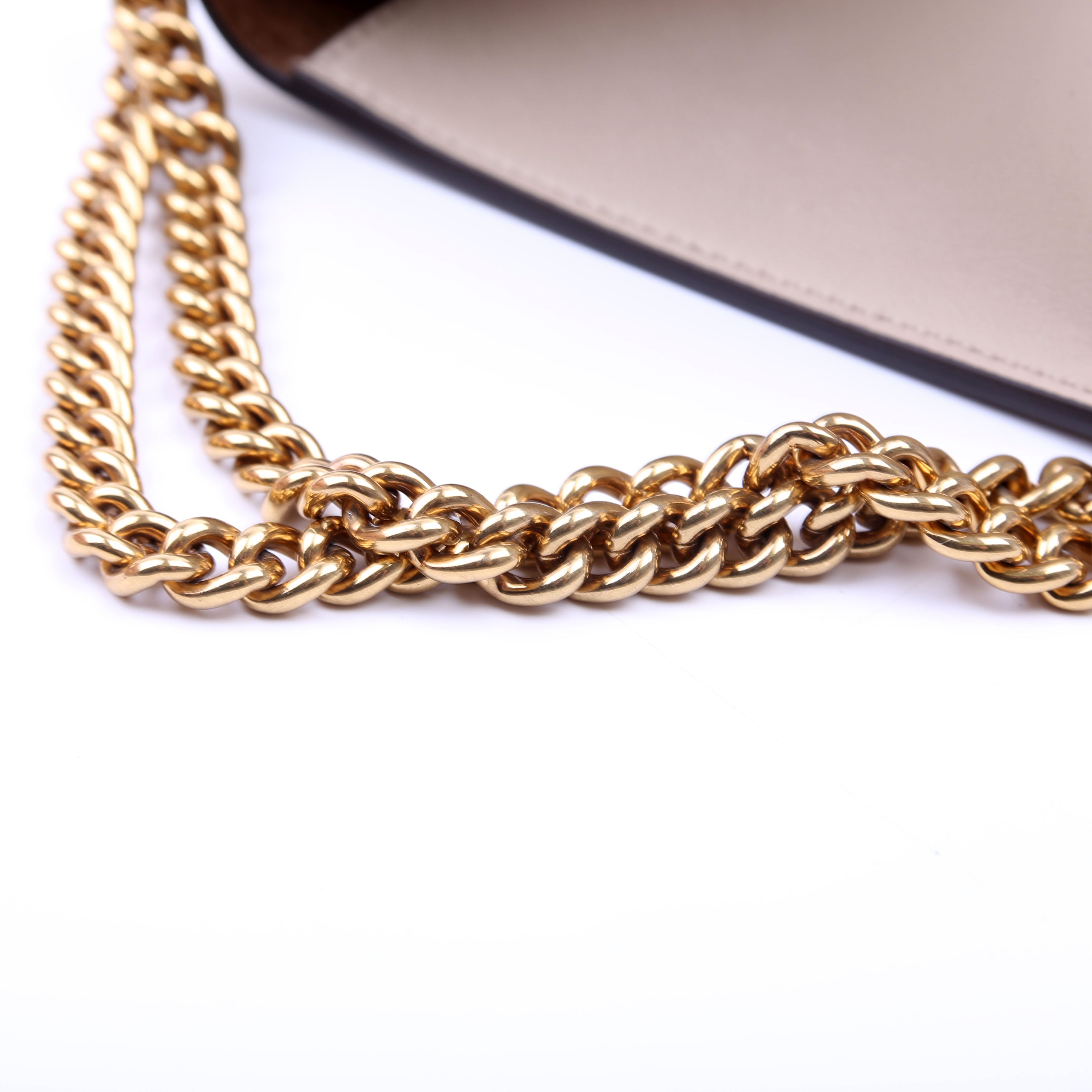 Fendi Kan U Small Shoulder Bag Matte Leather Taupe