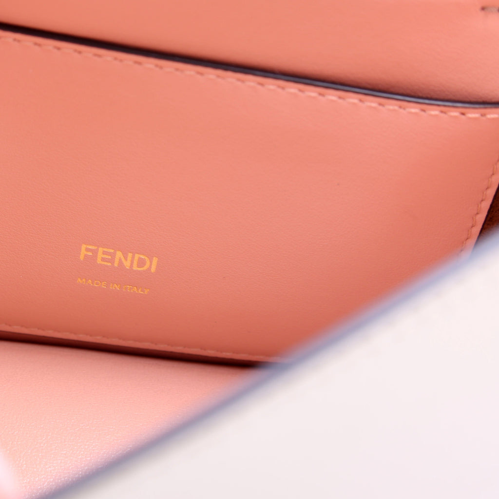 Fendi Kan U Small Shoulder Bag Matte Leather Taupe