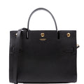 Title Bag Small Grained Calfskin Black