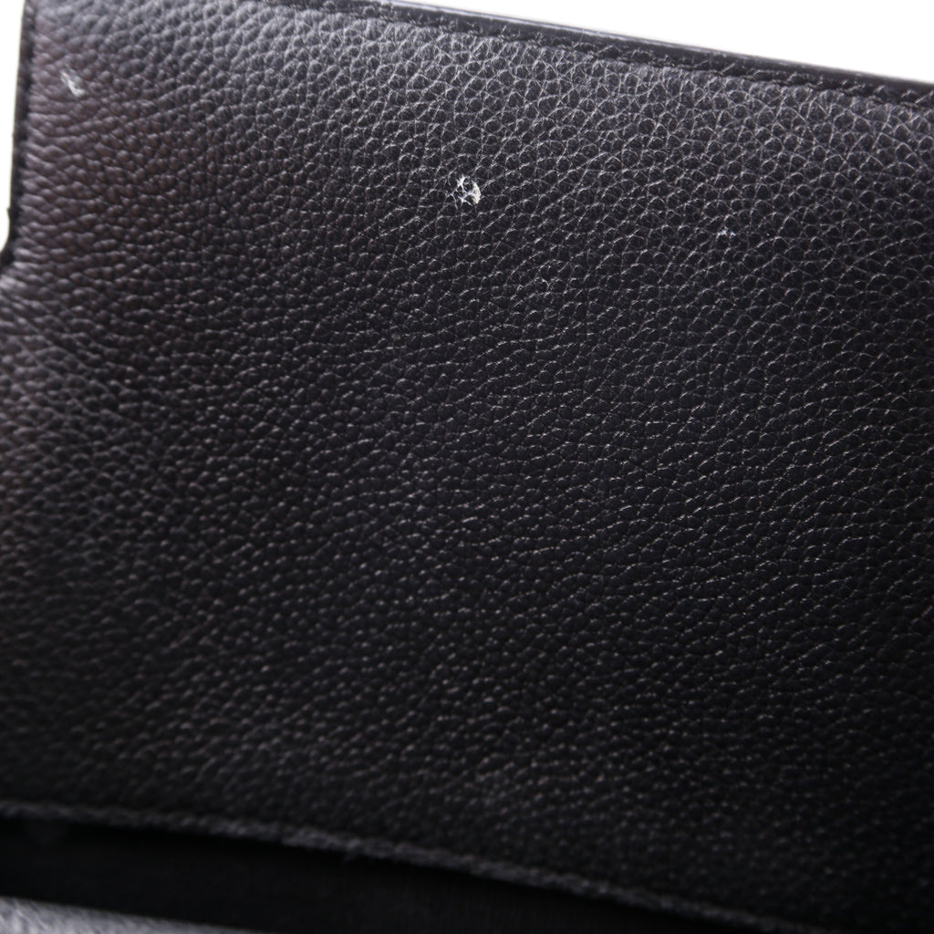 Title Bag Small Grained Calfskin Black