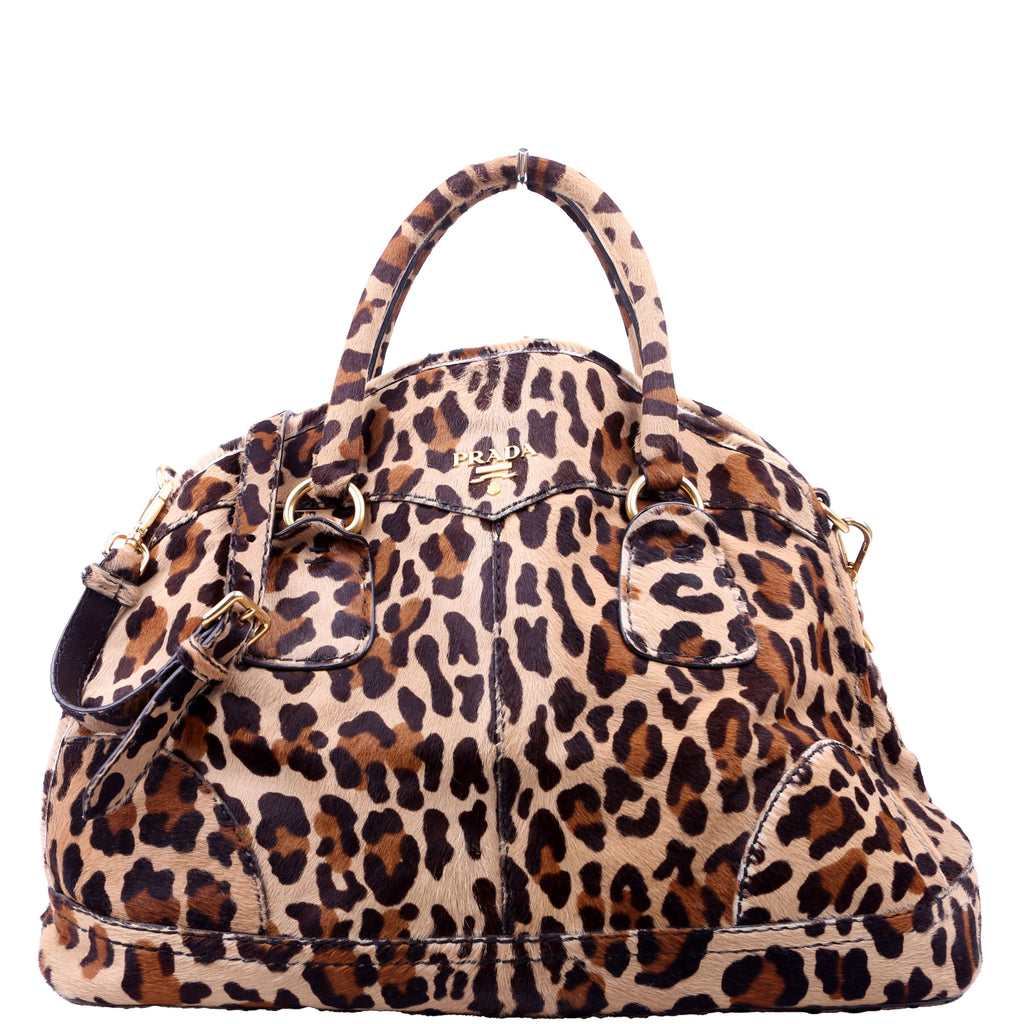 Cavallino Pony Hair Bowler 2Way Bag
