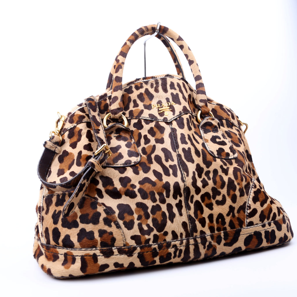 Cavallino Pony Hair Bowler 2Way Bag