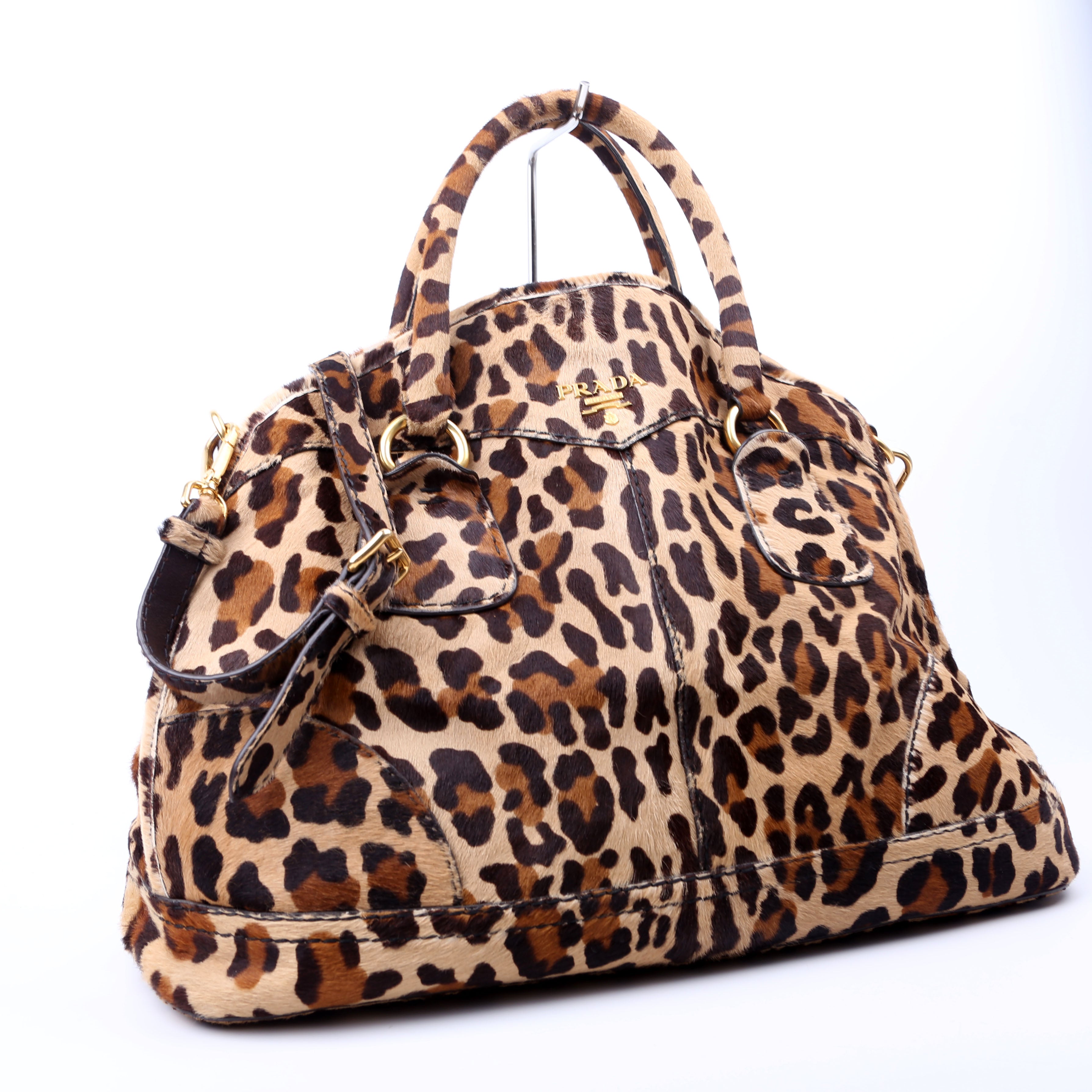Cavallino Pony Hair Bowler 2Way Bag