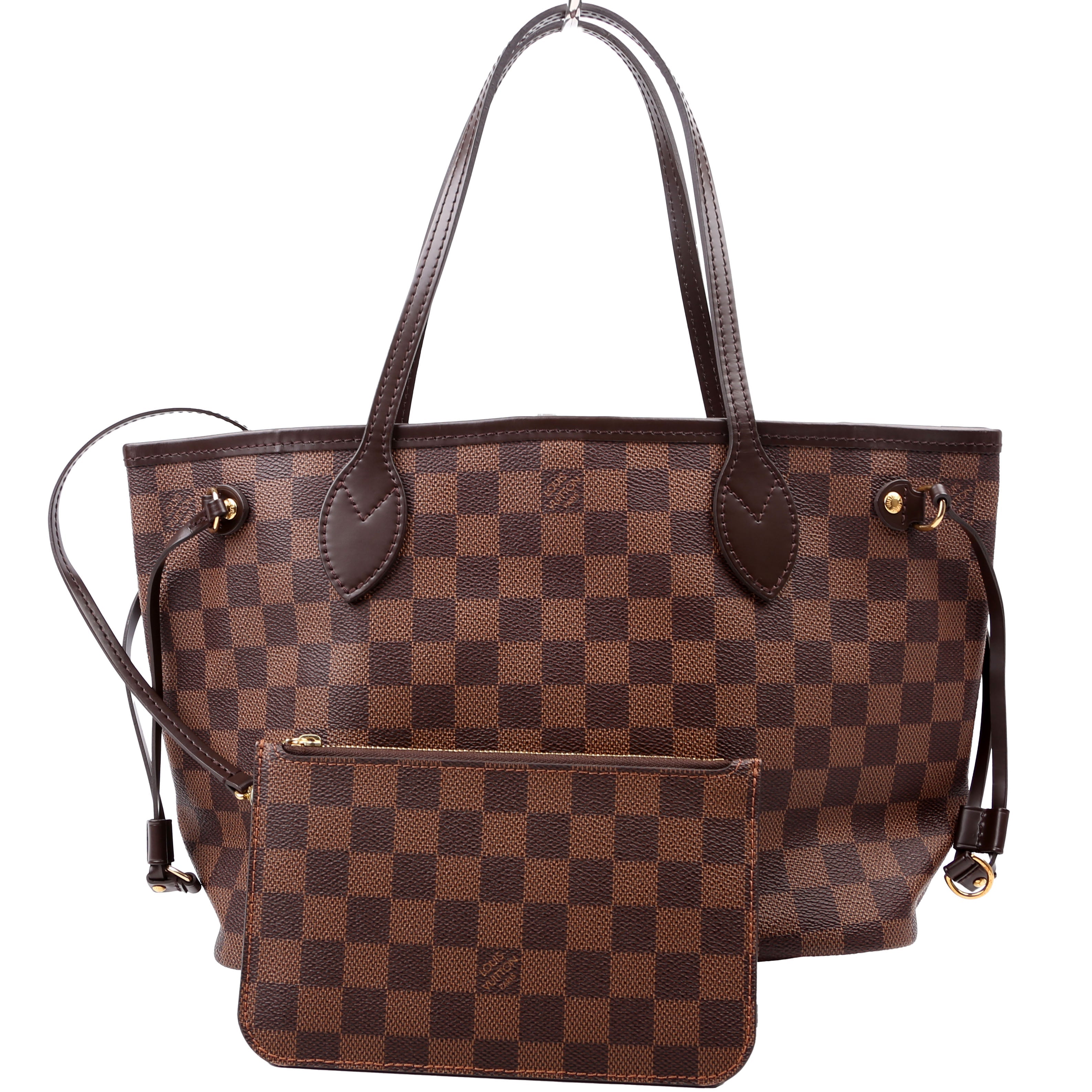 Neverfull With Wallet PM Damier Ebene Red