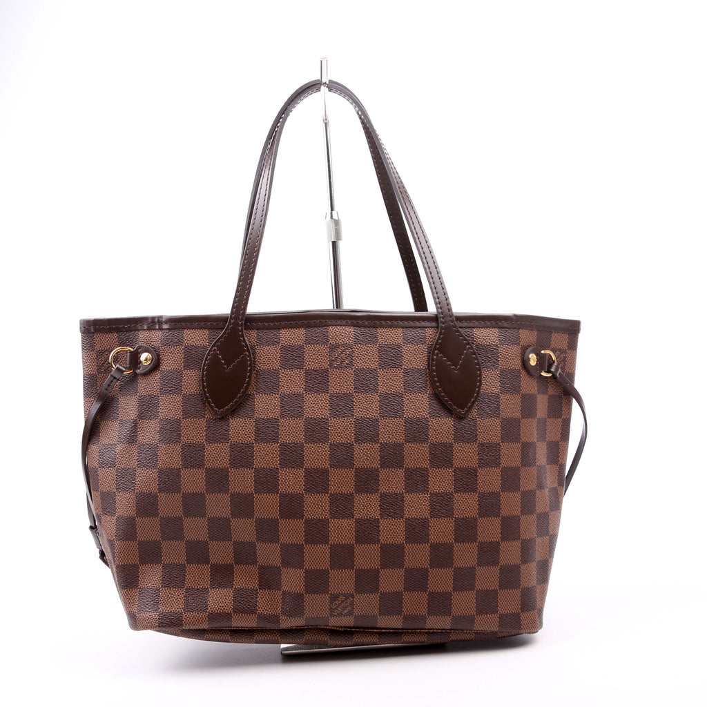 Neverfull With Wallet PM Damier Ebene Red