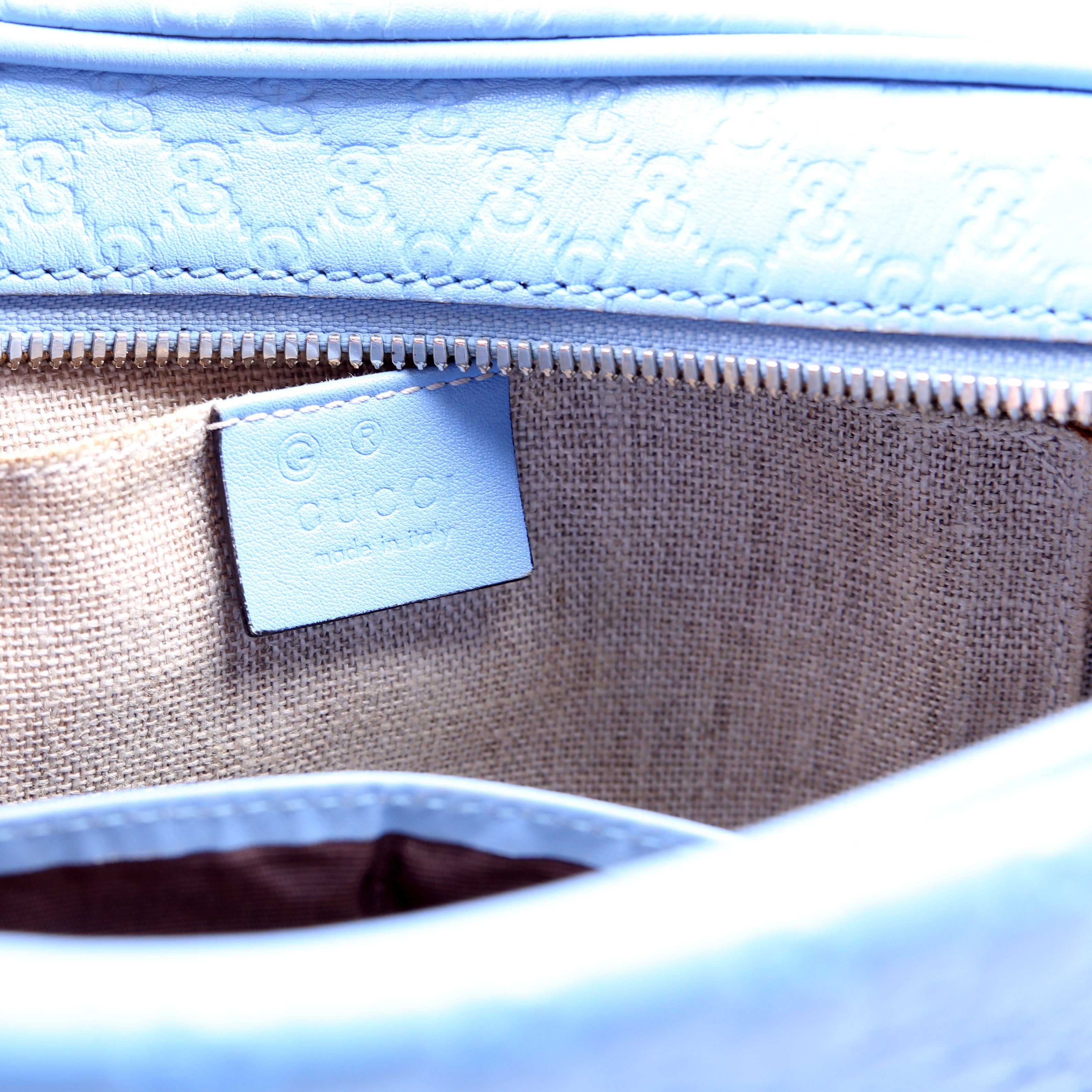 Bree Guccissima Crossbody Blue