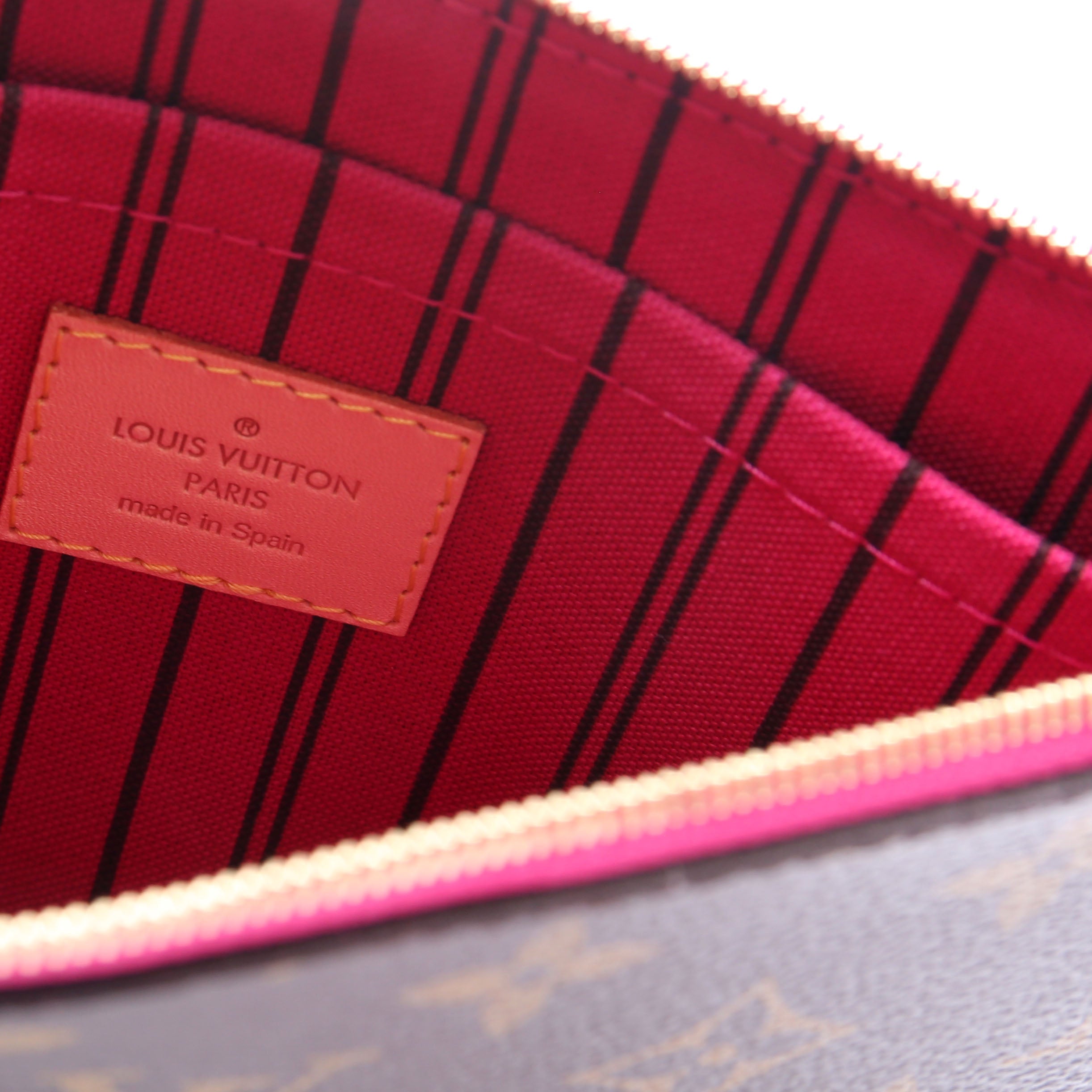 Pochette Only Monogram Neverfull Brown/Pink