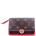 Flore Compact Wallet Monogram Red