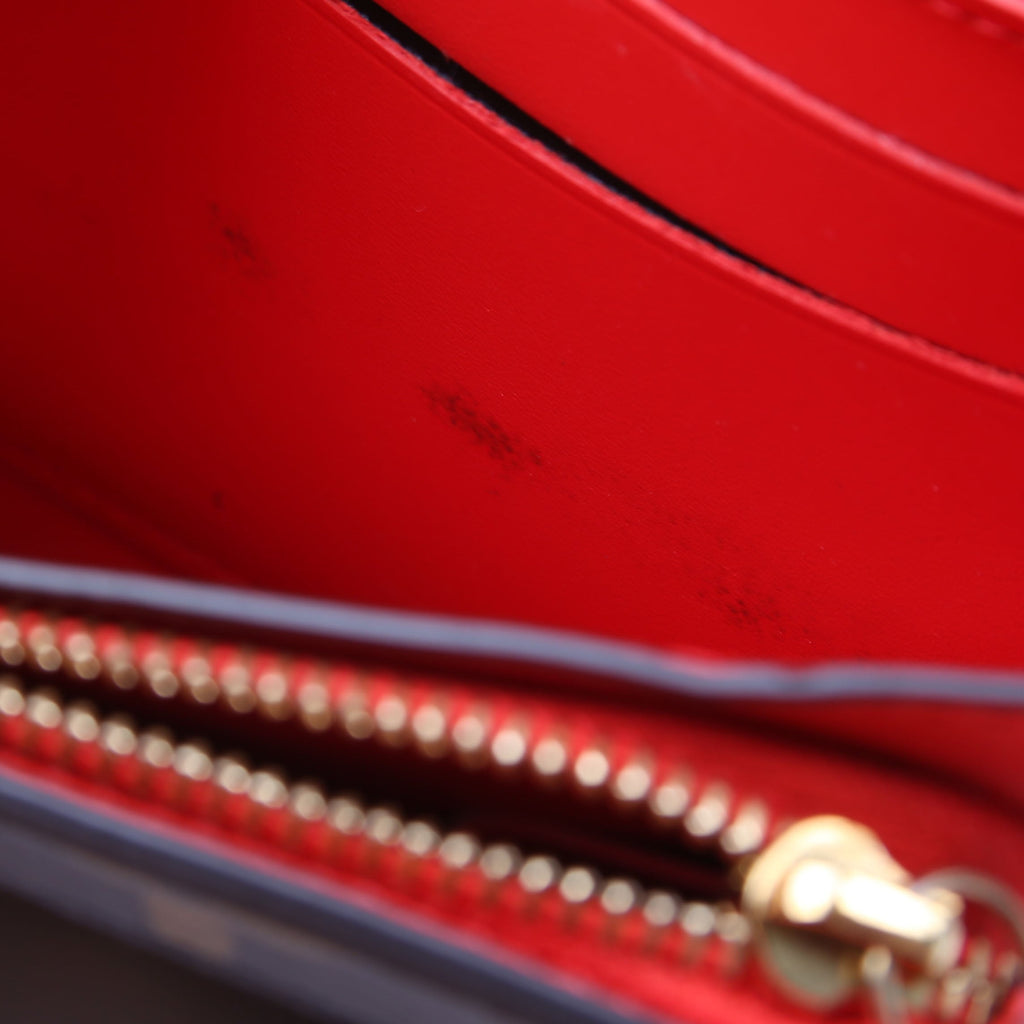 Flore Compact Wallet Monogram Red
