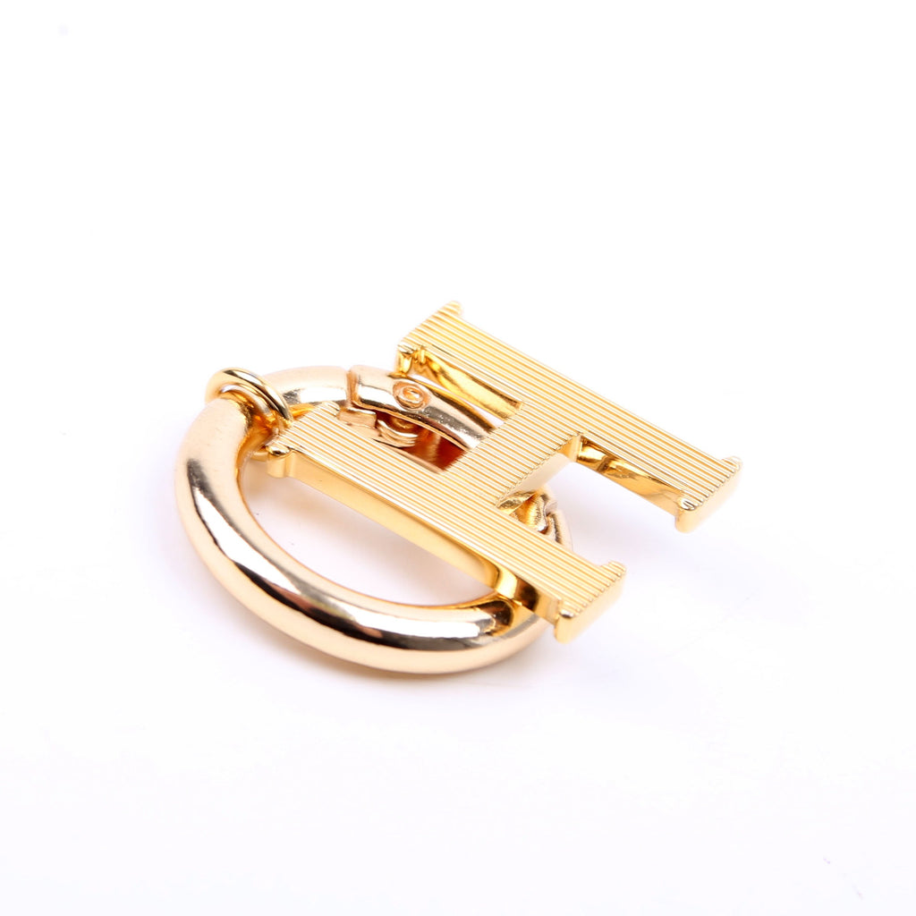 Alphabet H Bag Charm Gold