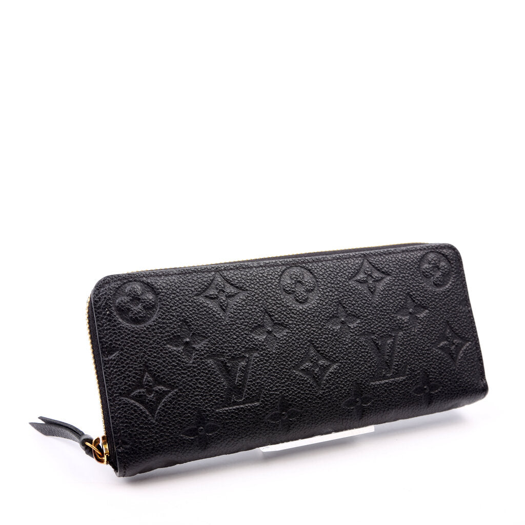 Clemence Wallet Empreinte Black