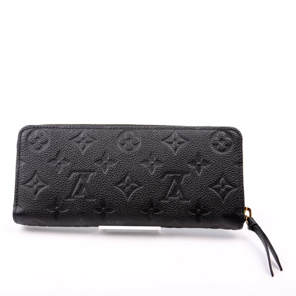Clemence Wallet Empreinte Black