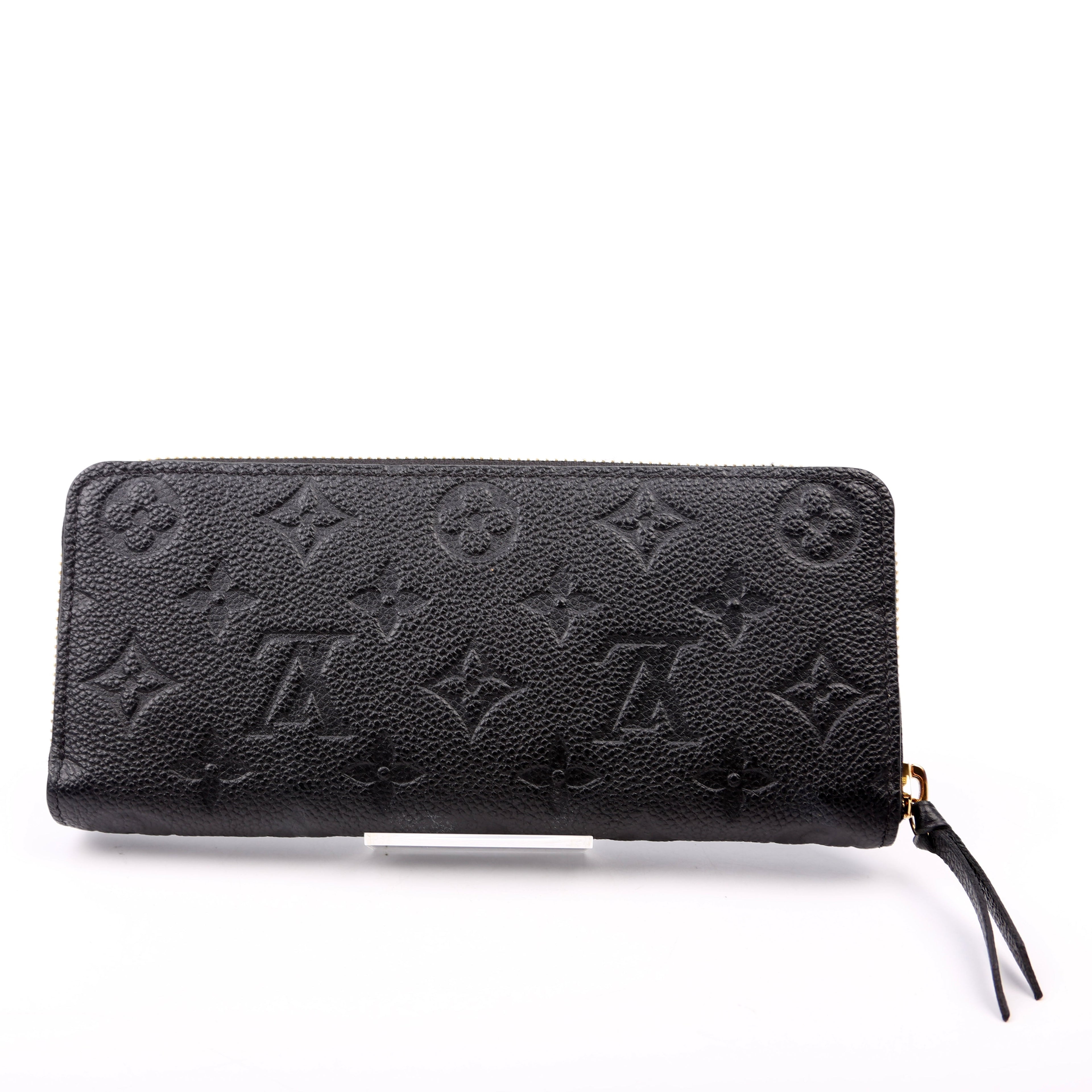 Clemence Wallet Empreinte Black
