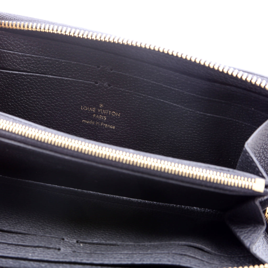 Clemence Wallet Empreinte Black