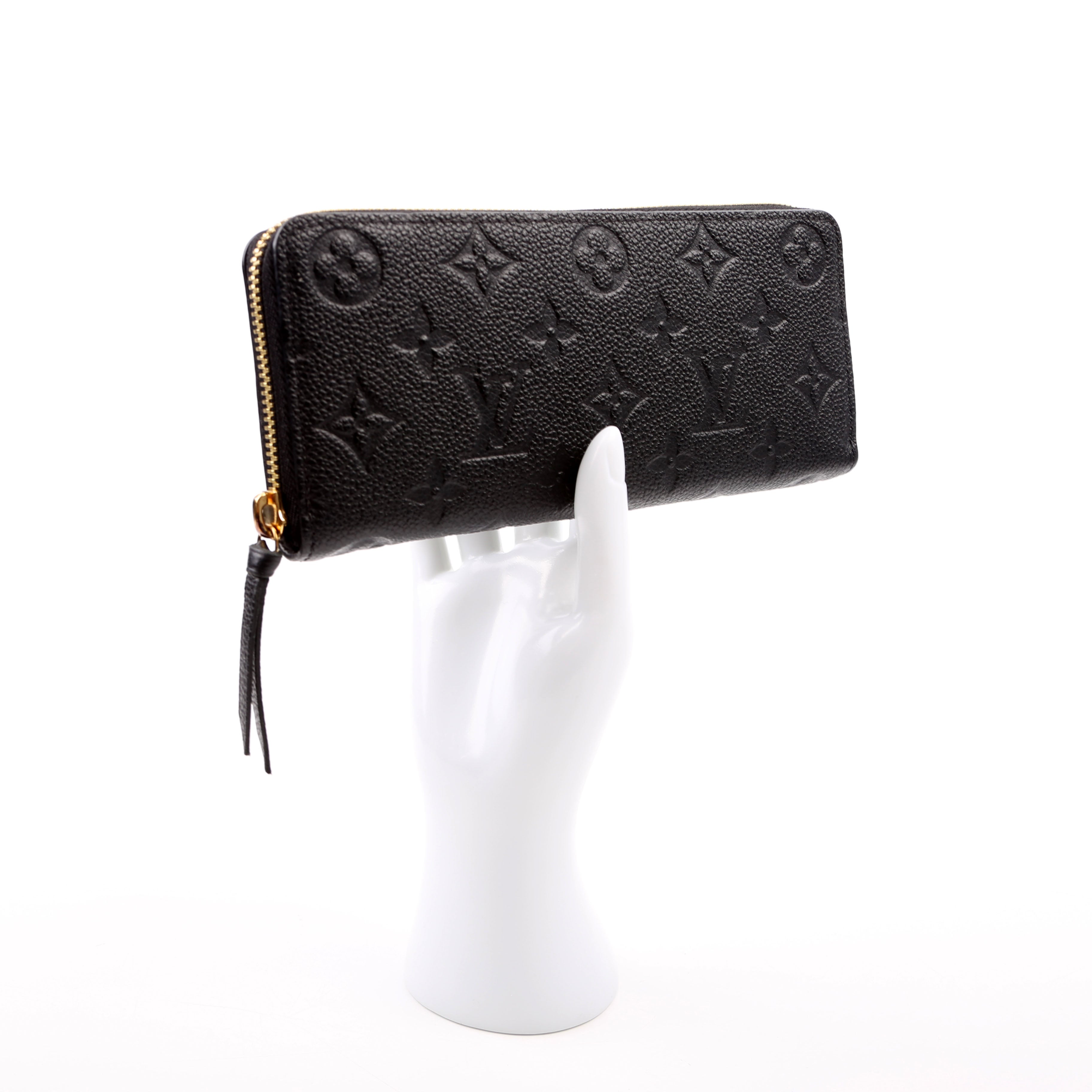 Clemence Wallet Empreinte Black