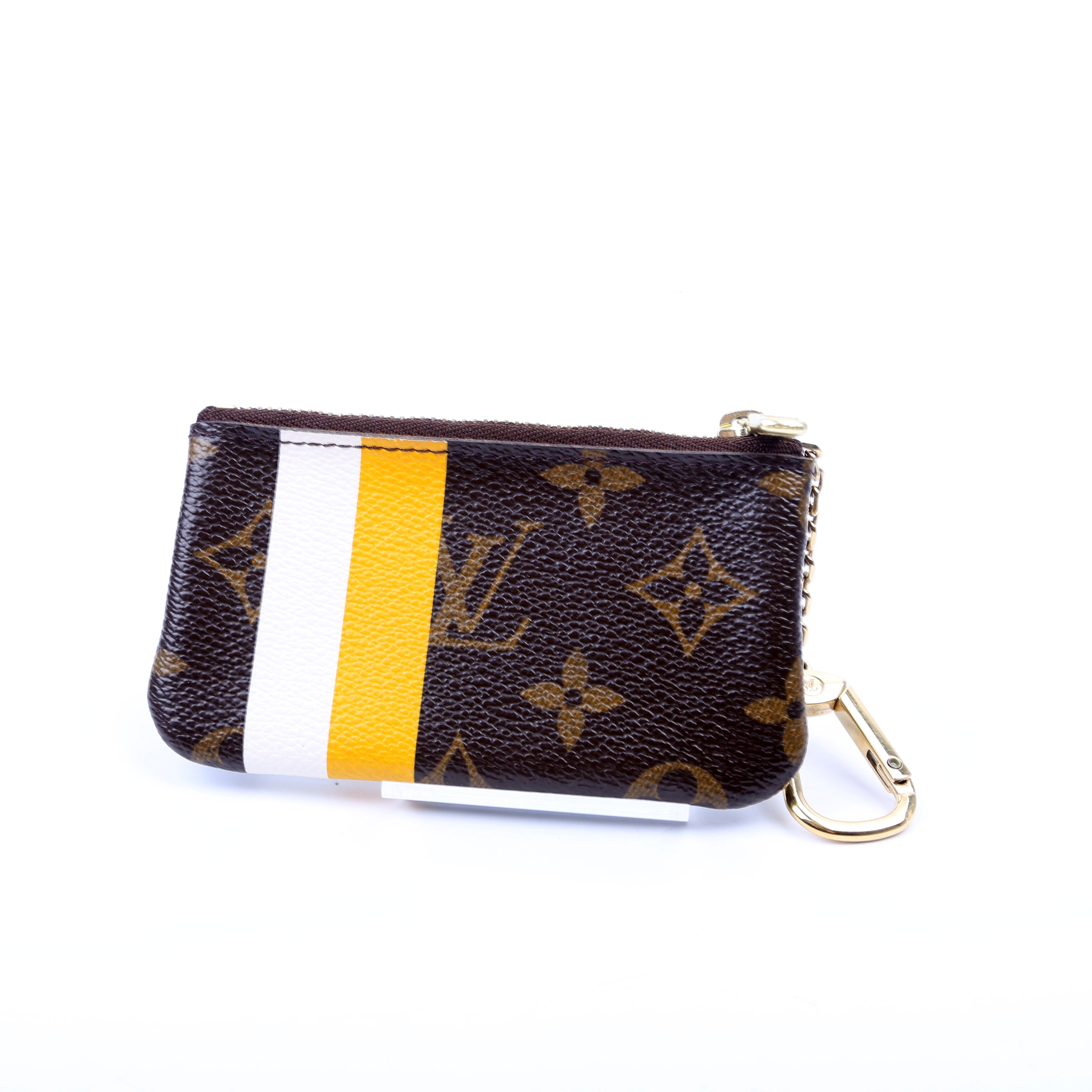 Pochette Cles Groom Bellhop Monogram Brown/Yellow/White