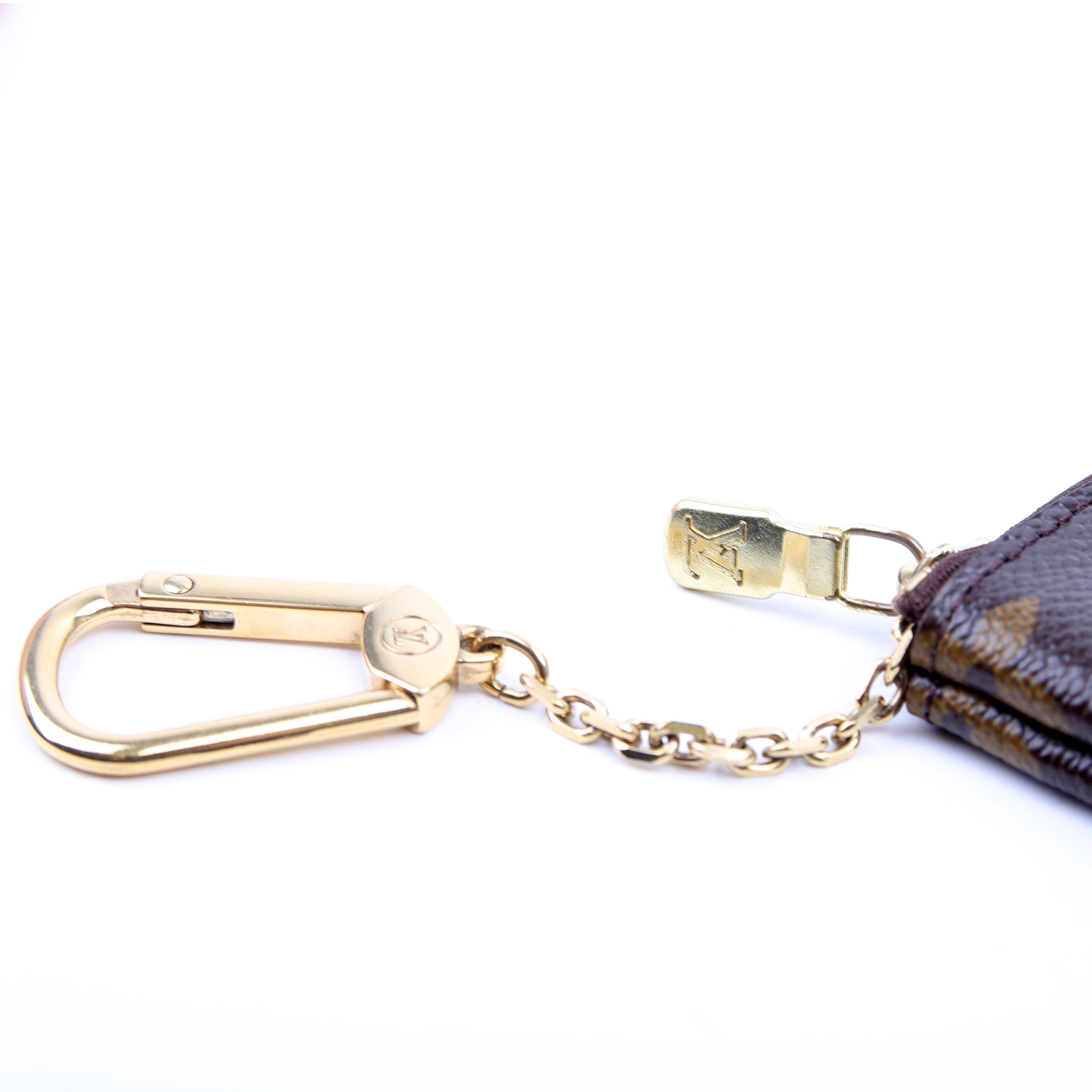 Pochette Cles Groom Bellhop Monogram Brown/Yellow/White