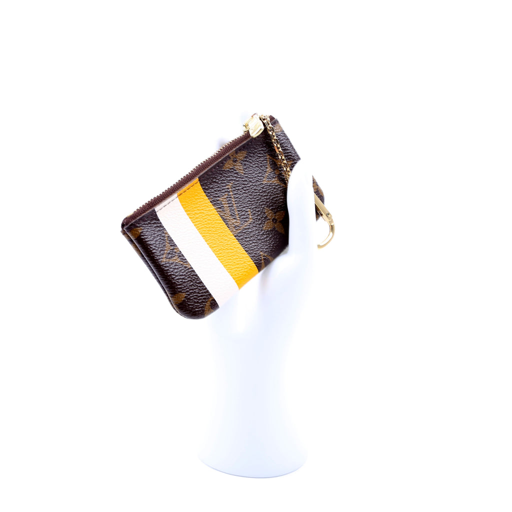 Pochette Cles Groom Bellhop Monogram Brown/Yellow/White